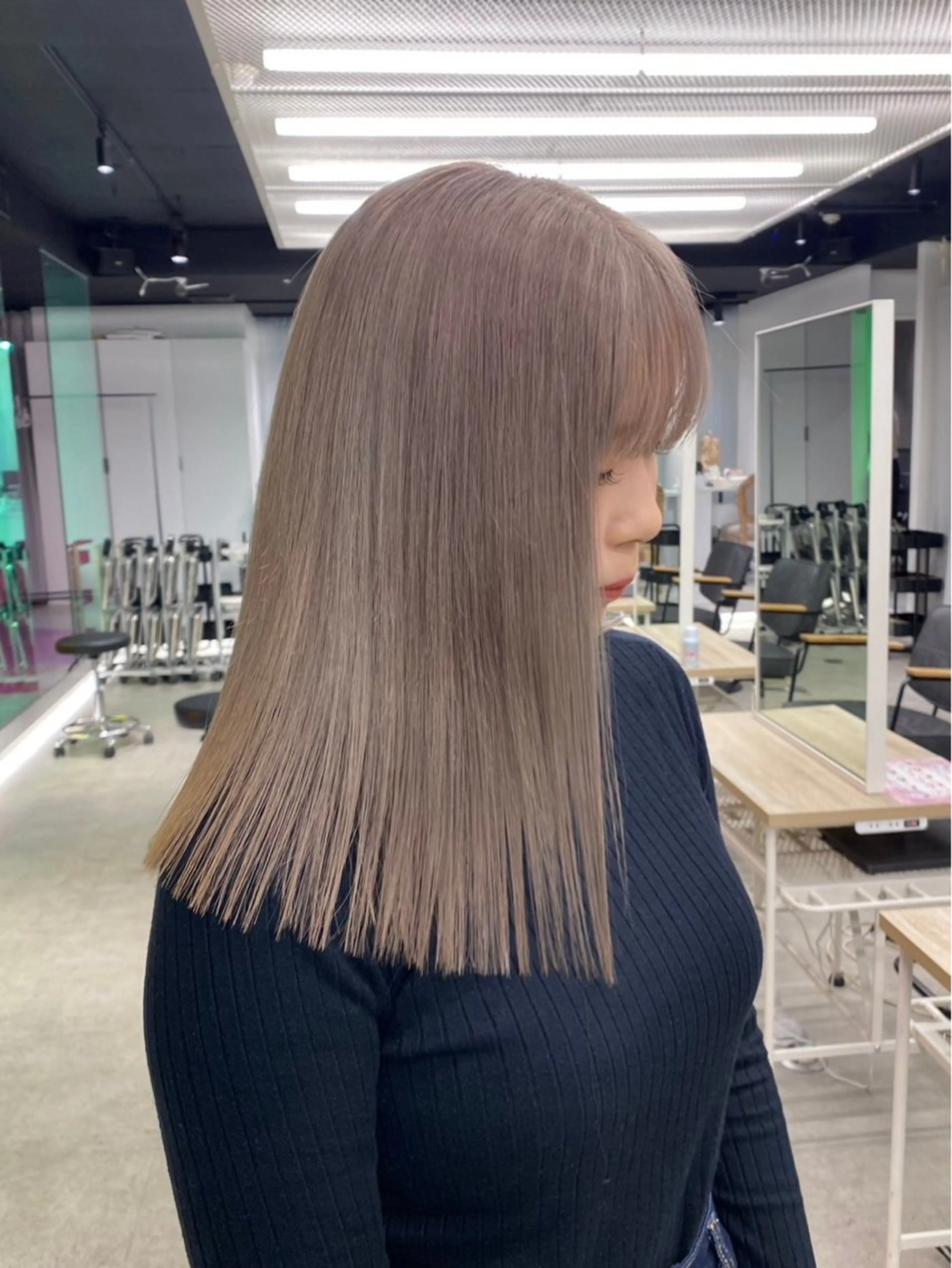 ミディアム カラー ミディアムパーマ バレイヤージュ ブリーチ ケアブリーチ ダブルカラー ヘアカラー シャドウパーマ/ ルーズパーマ/メンズのヘアスタイル