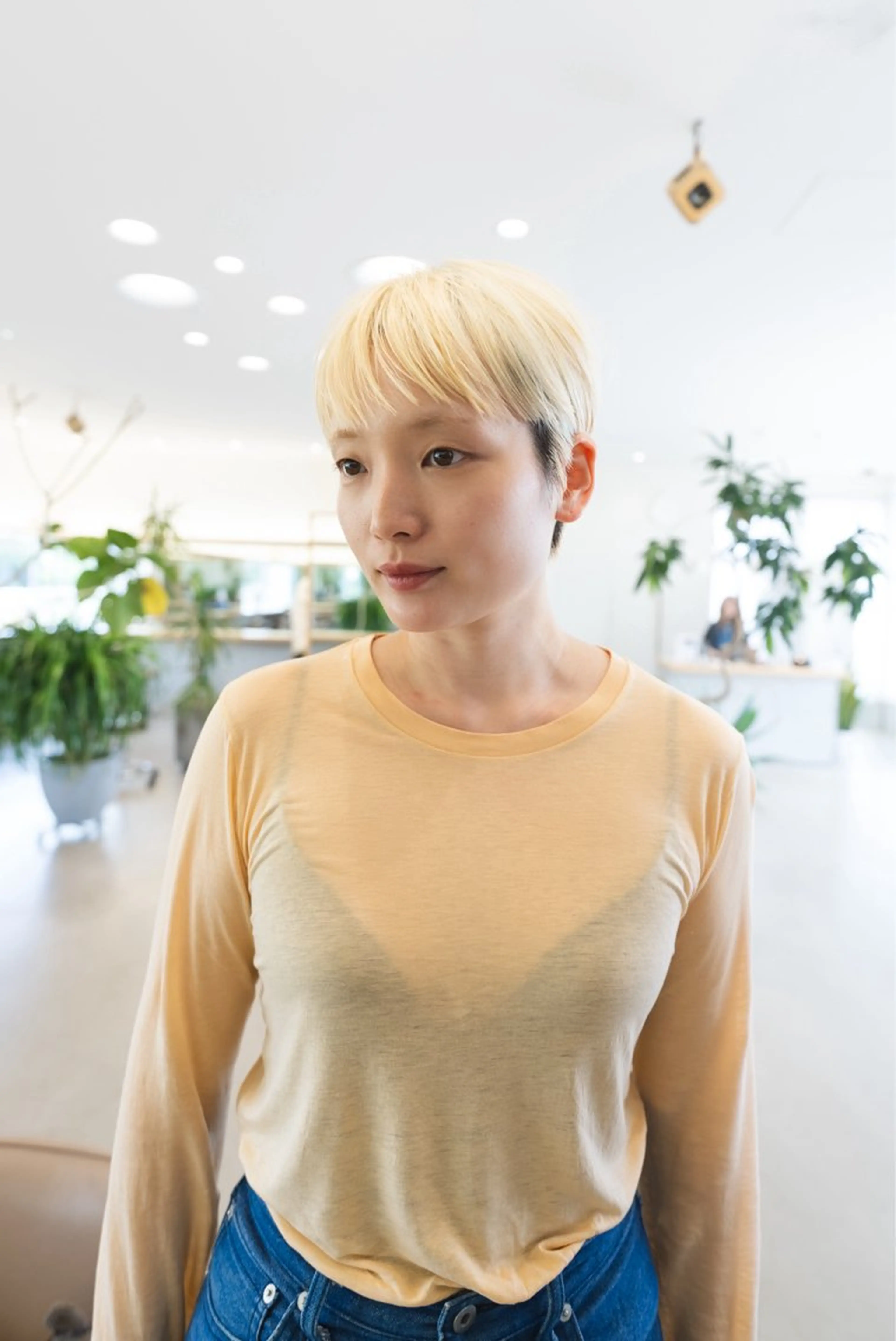 ショート カラー ブリーチ ブロンド Genta @gegege75のヘアスタイル