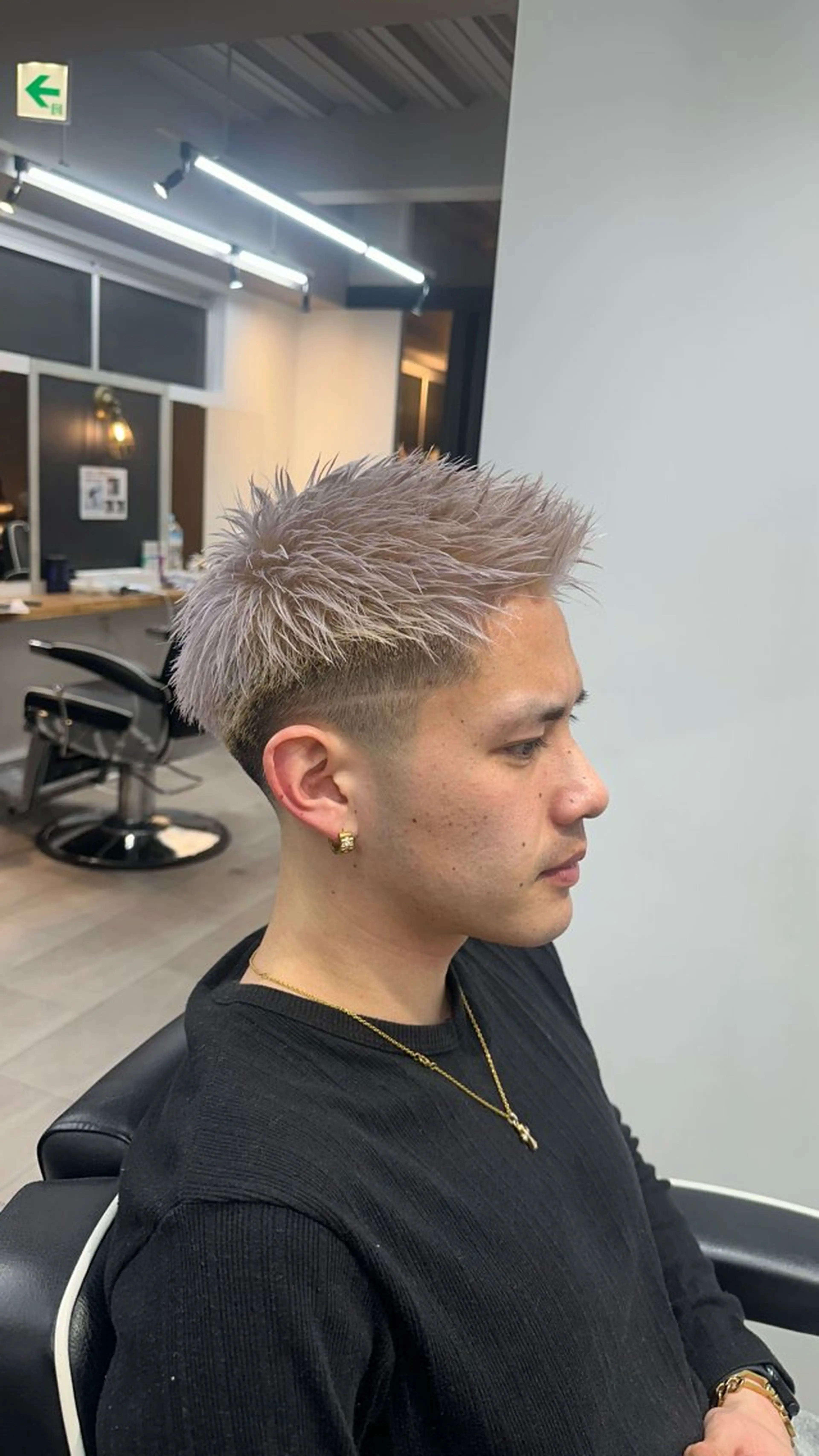 カラー メンズ 律喜/パーマ /メンズ/フェードのヘアスタイル