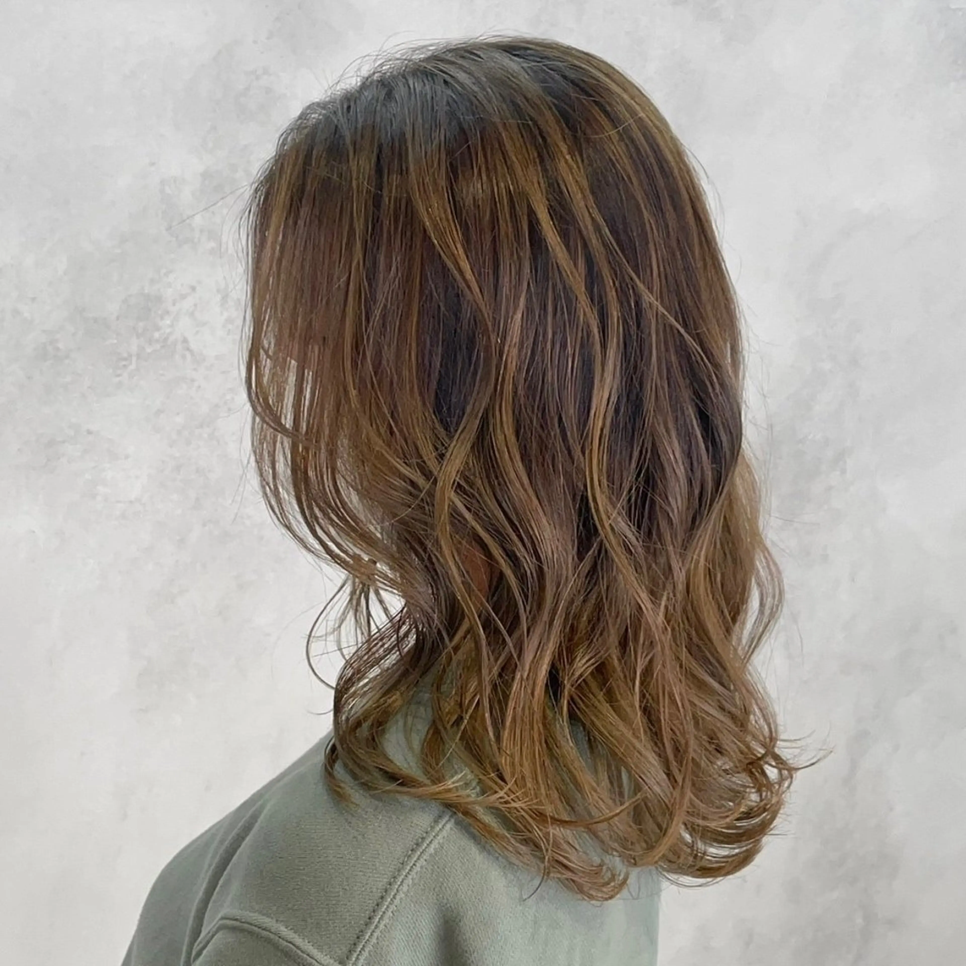 ロング カラー シアカラー×髪質改善 技術保証/浦前翼のヘアスタイル