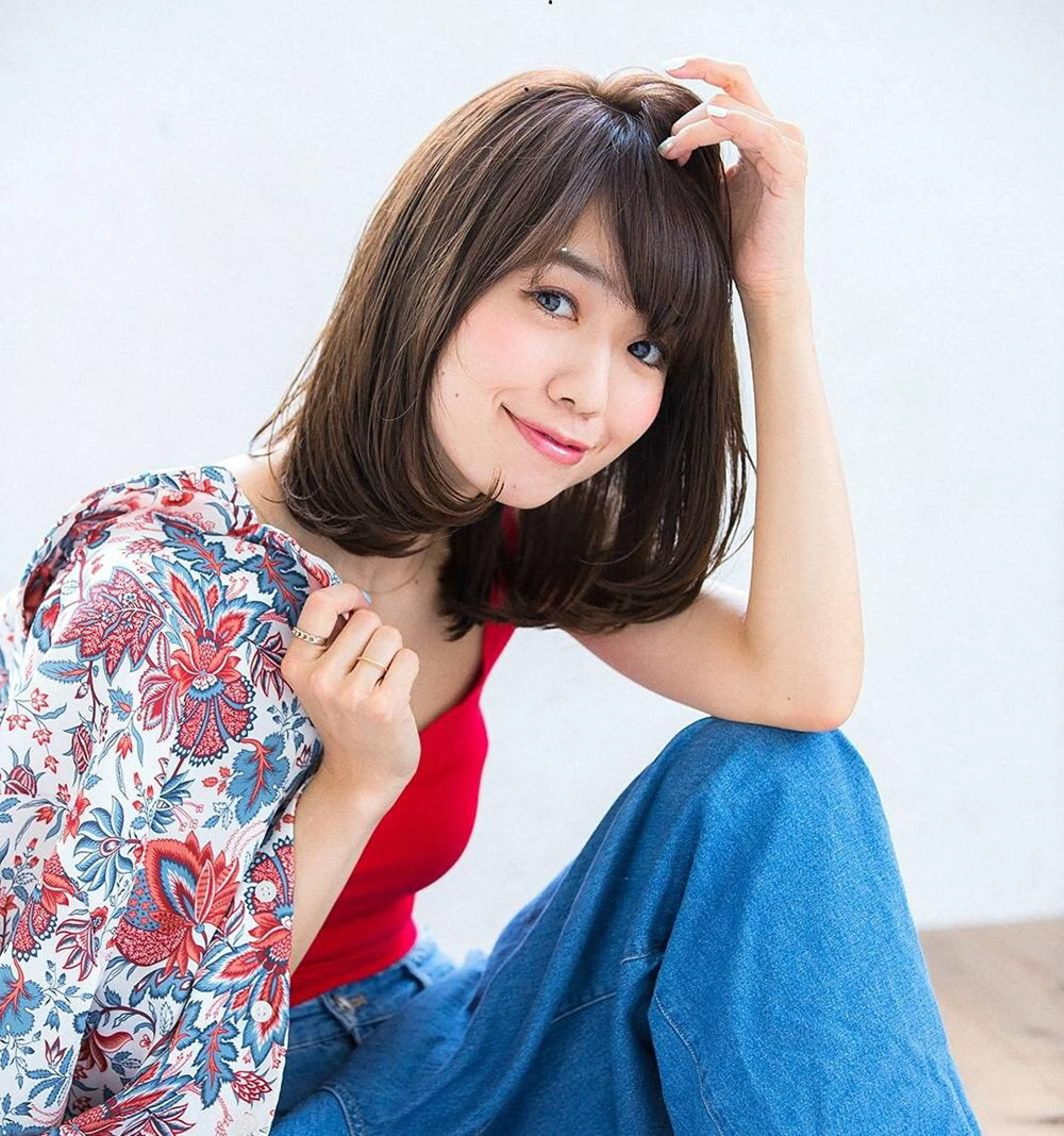 ミディアム カット Noy所属・Noyヨシモト ヒロトのヘアスタイル