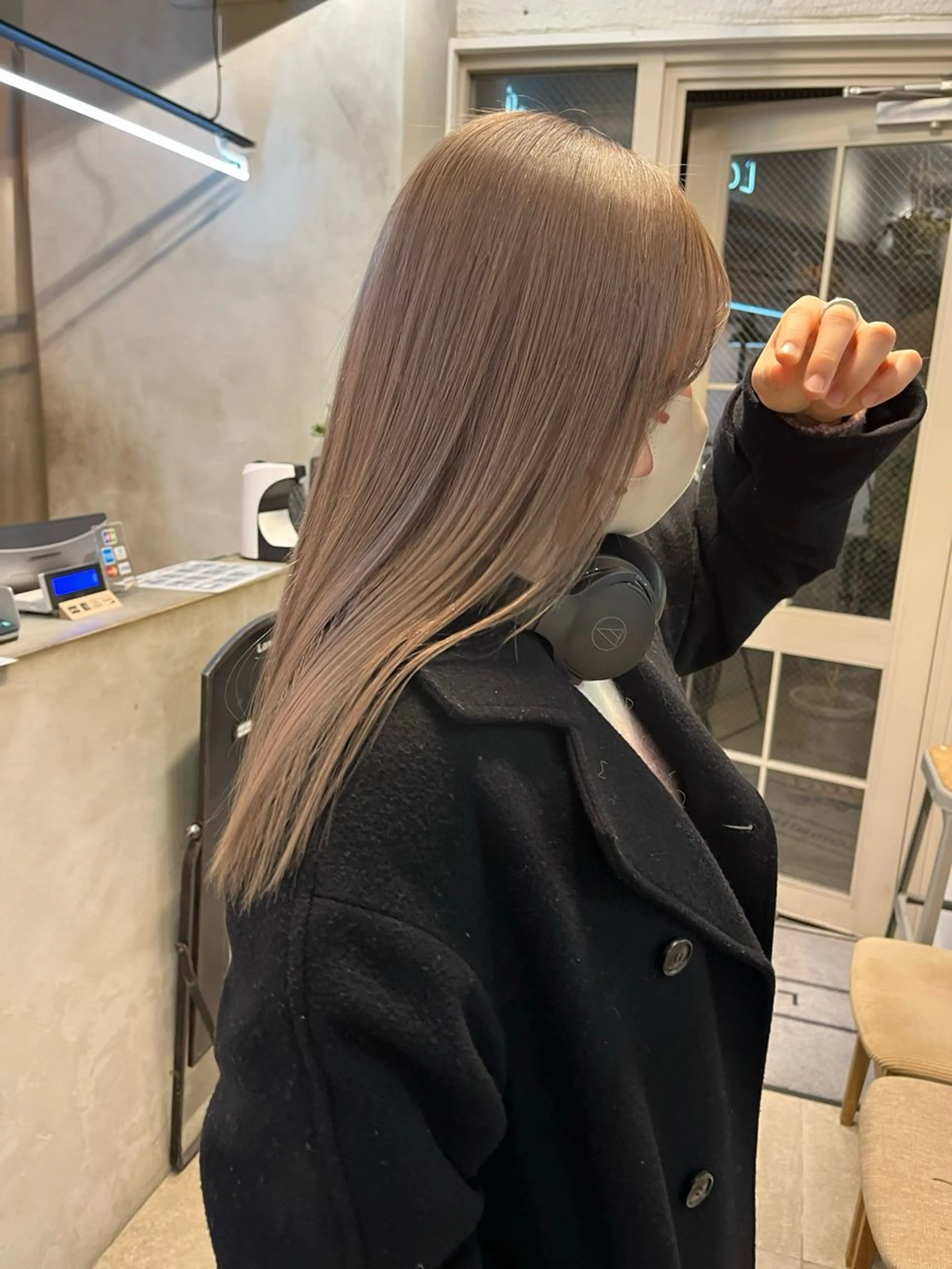 ミディアム カラー カット ヘアカラー トリートメント オリーブ/縮毛♡ Natsuno🩰のヘアスタイル