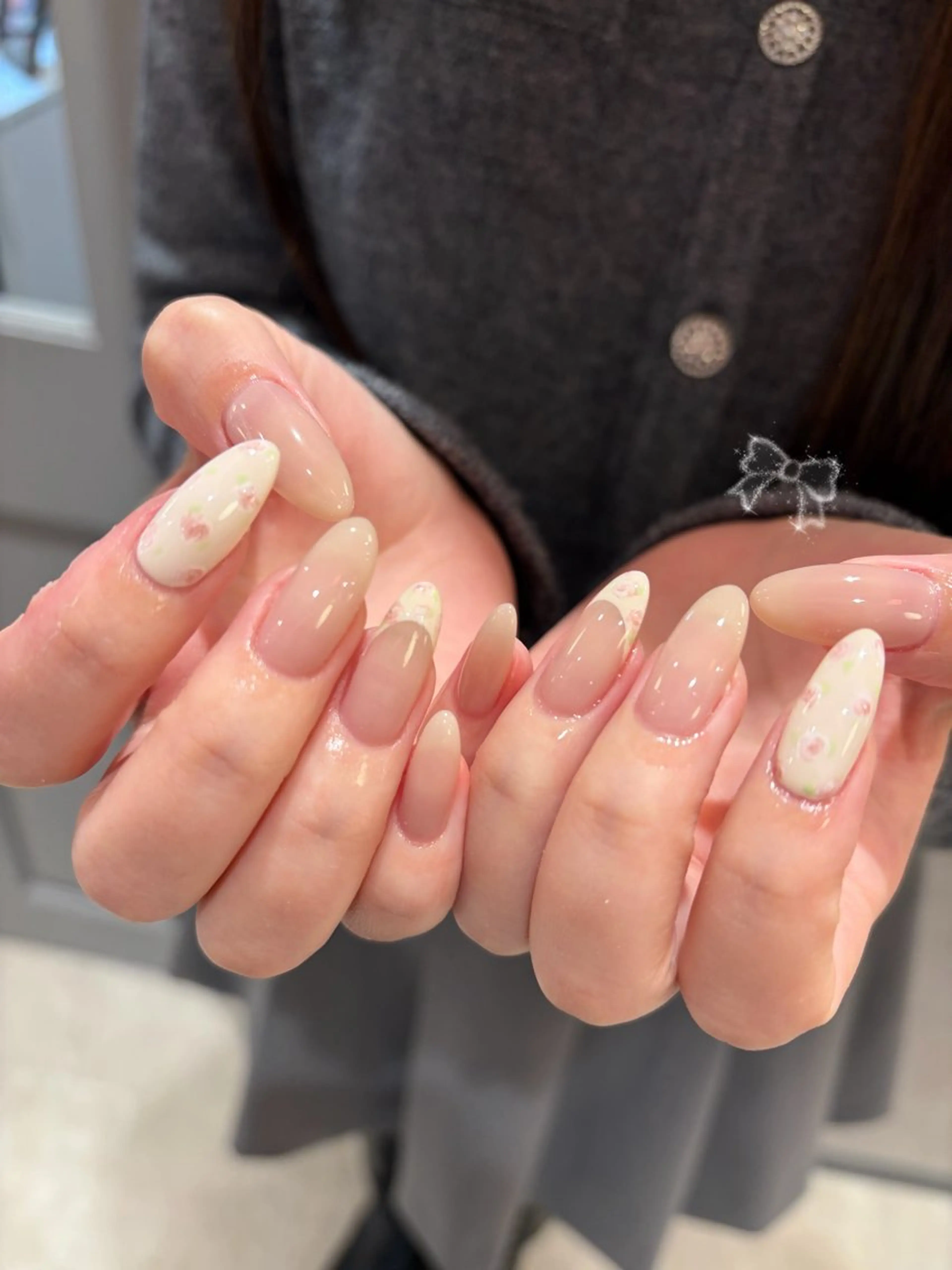 ネイル ガーリー ハンドネイル ailed'Ange 🍒miuのネイルデザイン