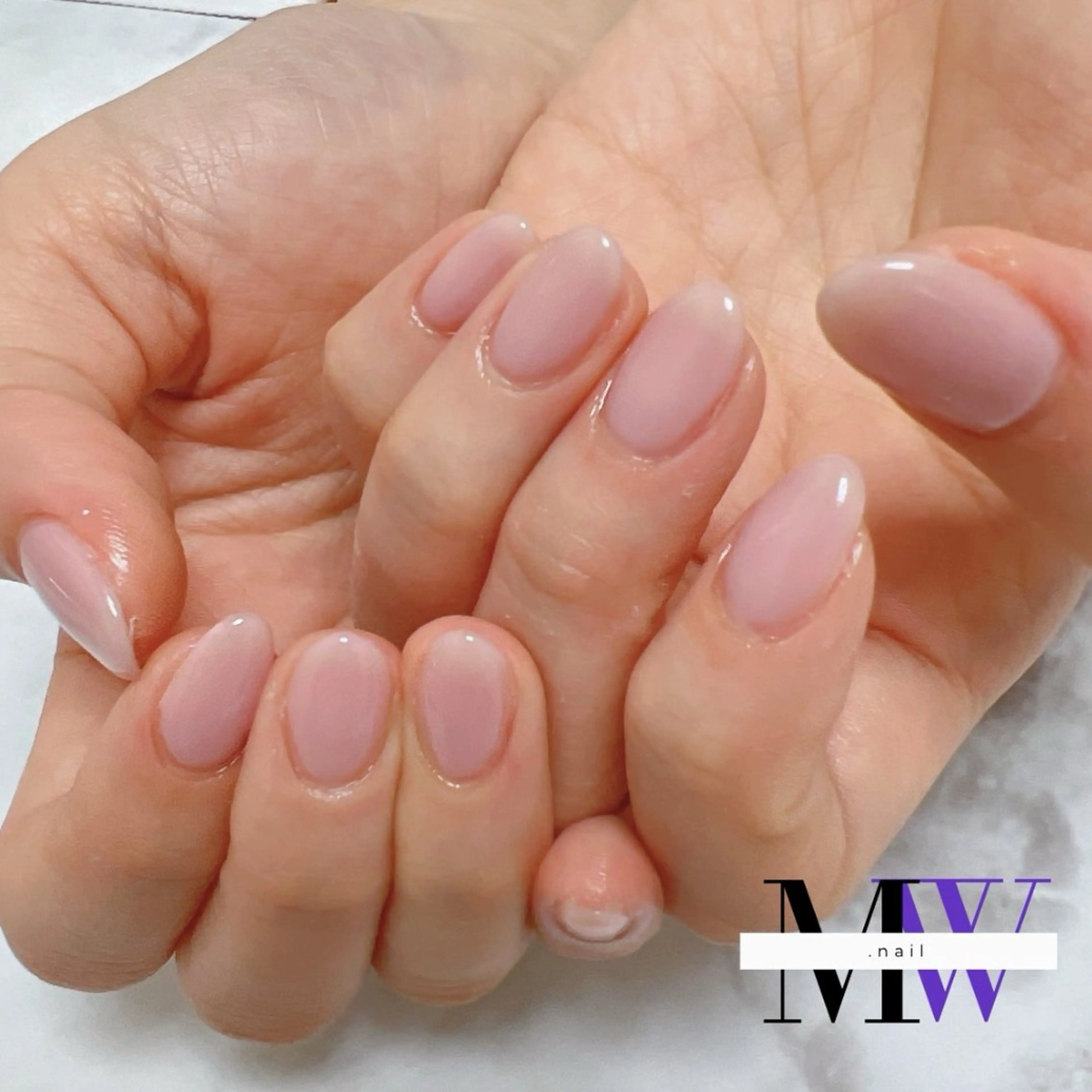 ネイル ワンカラーネイル ハンドネイル MW .nailのネイルデザイン