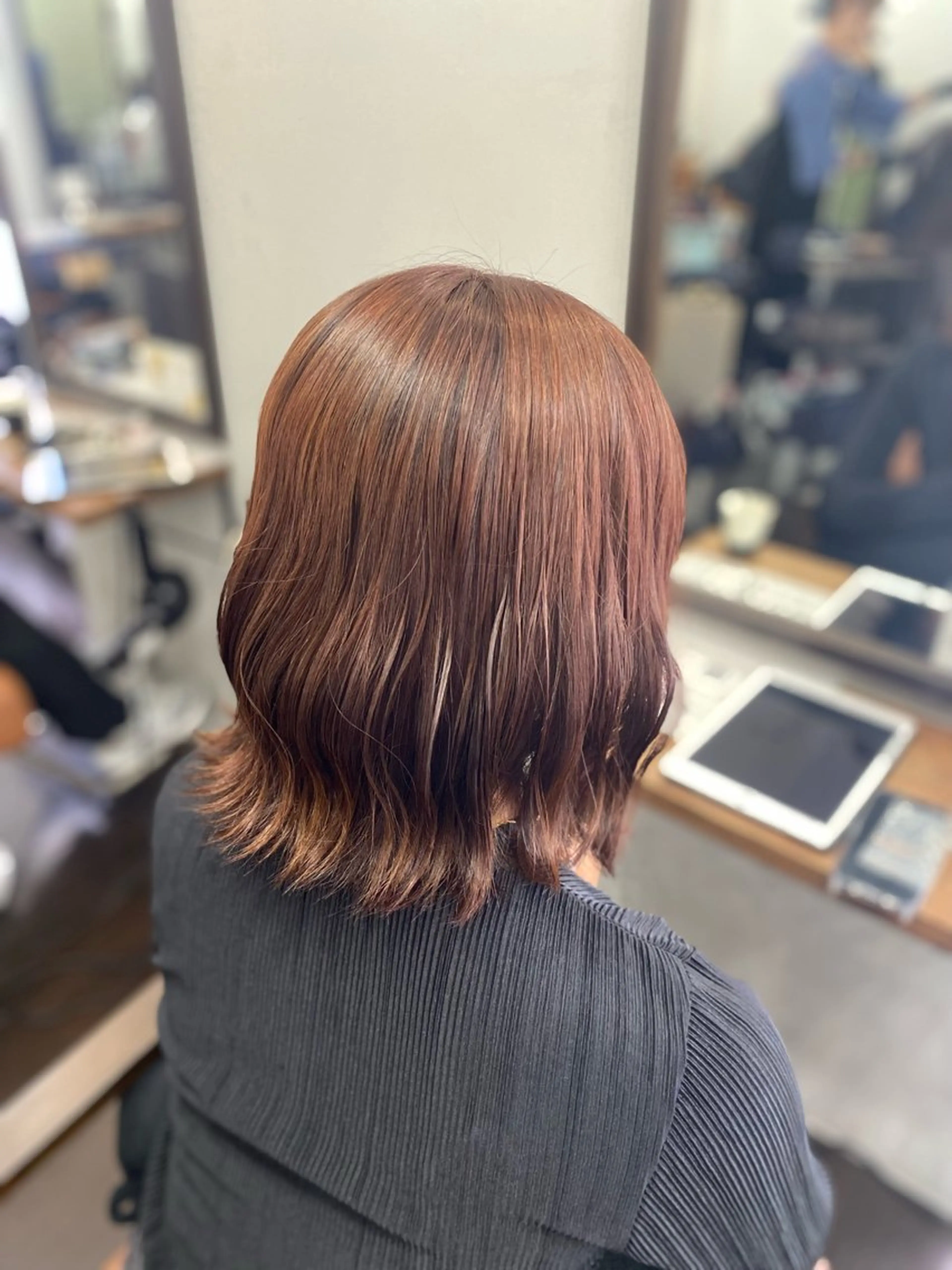 ショート カラー ヘアアレンジ ベージュカラー 透明感カラー ピンクカラー ピンクベージュ トリートメント 🍒ᩚ名駅/艶髪 縮毛矯正/あゆ🍒ᩚのヘアスタイル