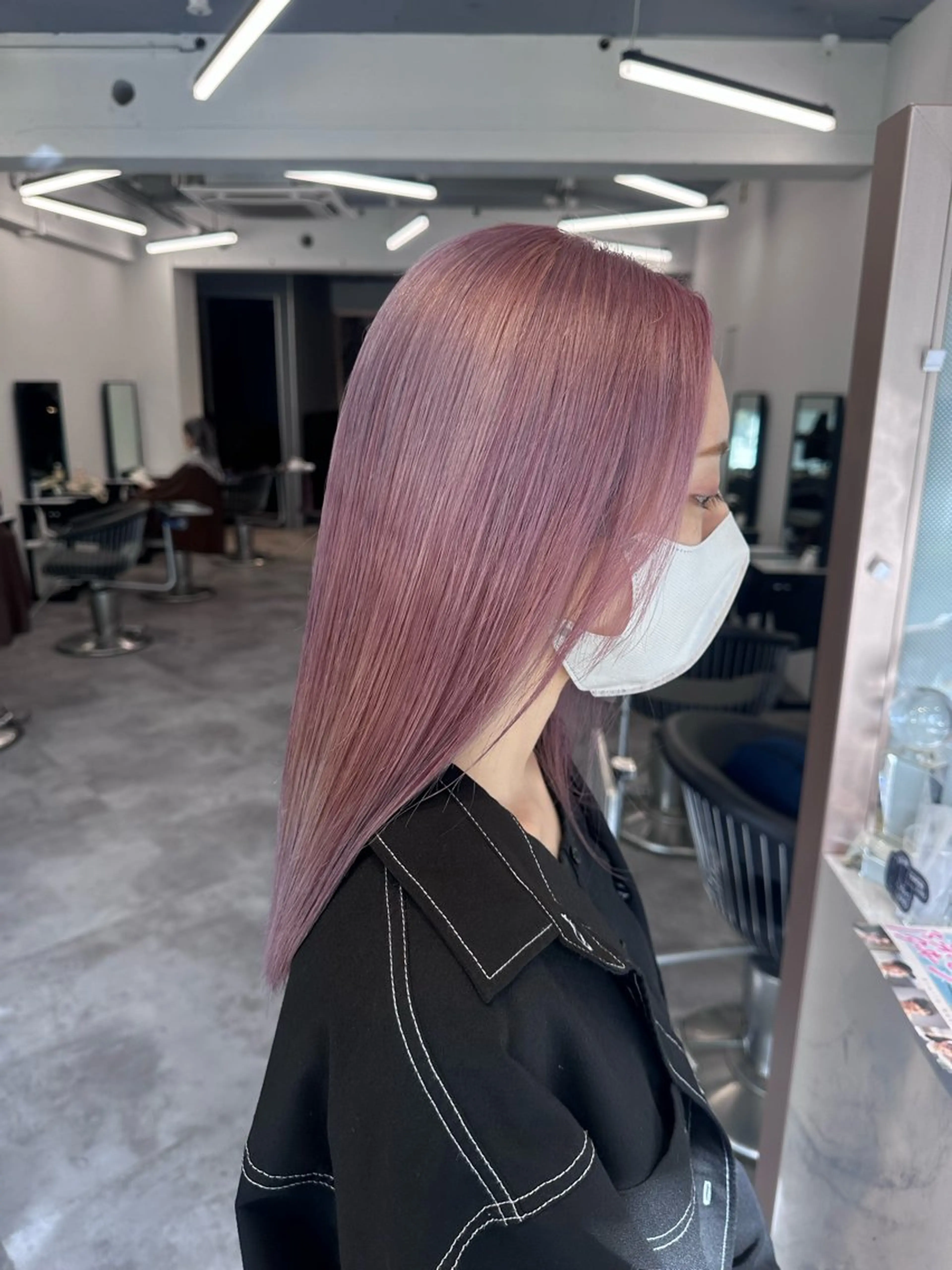 カラー ピンクカラー ✨️デザインカラー AIRI✨のヘアスタイル