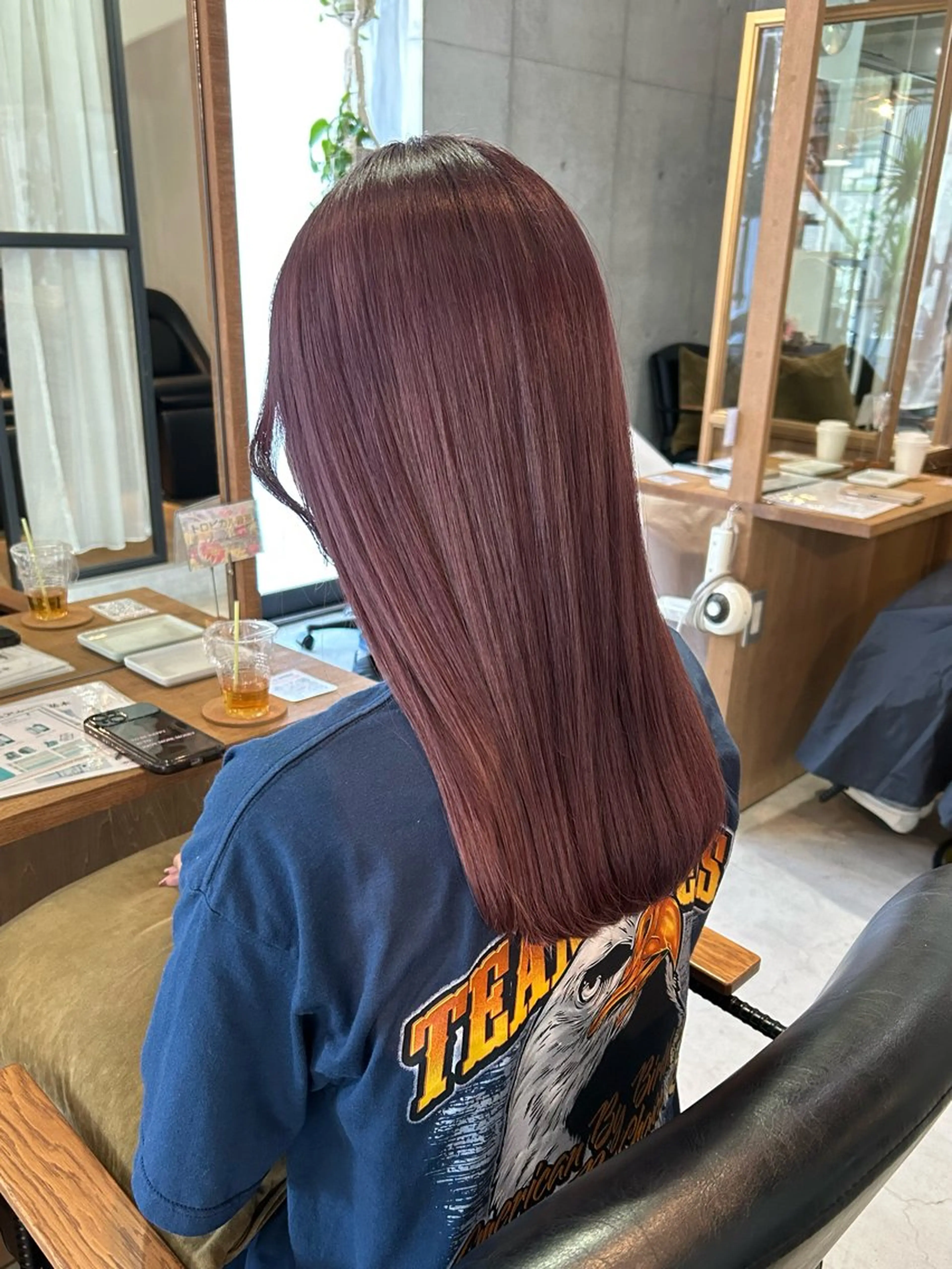 ロング カット ヘアカラー FERIA 池田 比嘉あゆ美のヘアスタイル