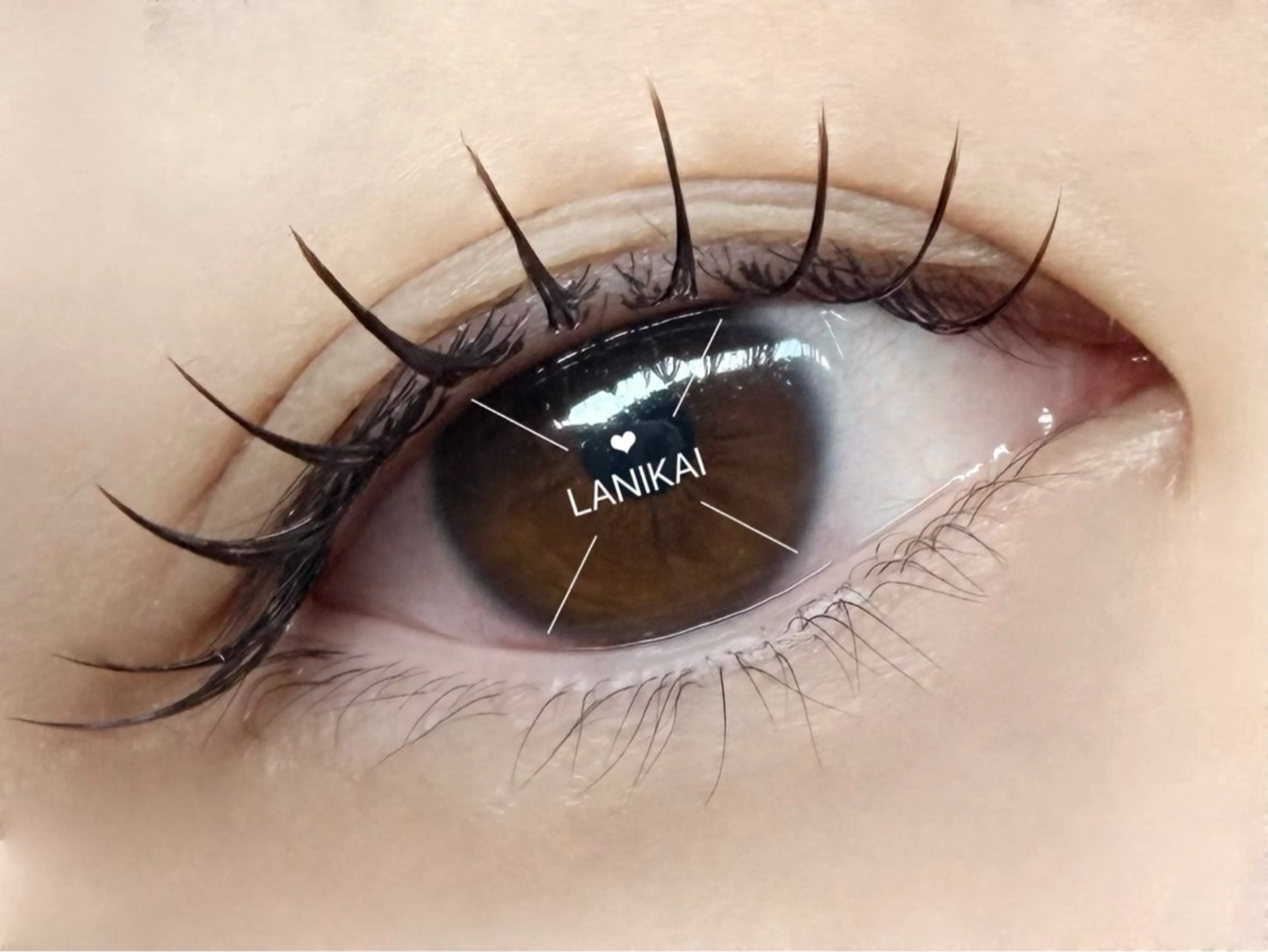 マツエク・マツパ カラーマツエク フラットラッシュ ナチュラル 古田 有のマツエク・マツパデザイン