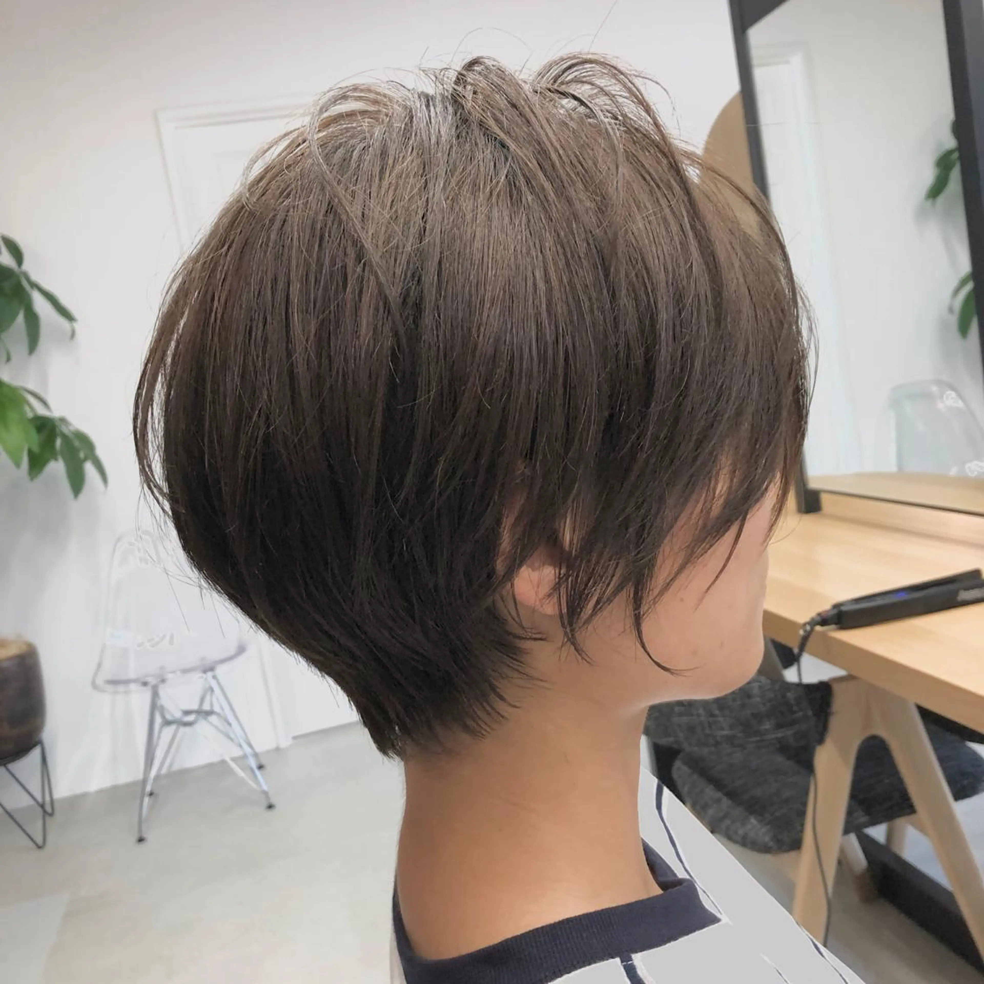 ショート カラー ショートボブ グレージュ ボブ ショートヘア クドウレイ fifth渋谷のヘアスタイル