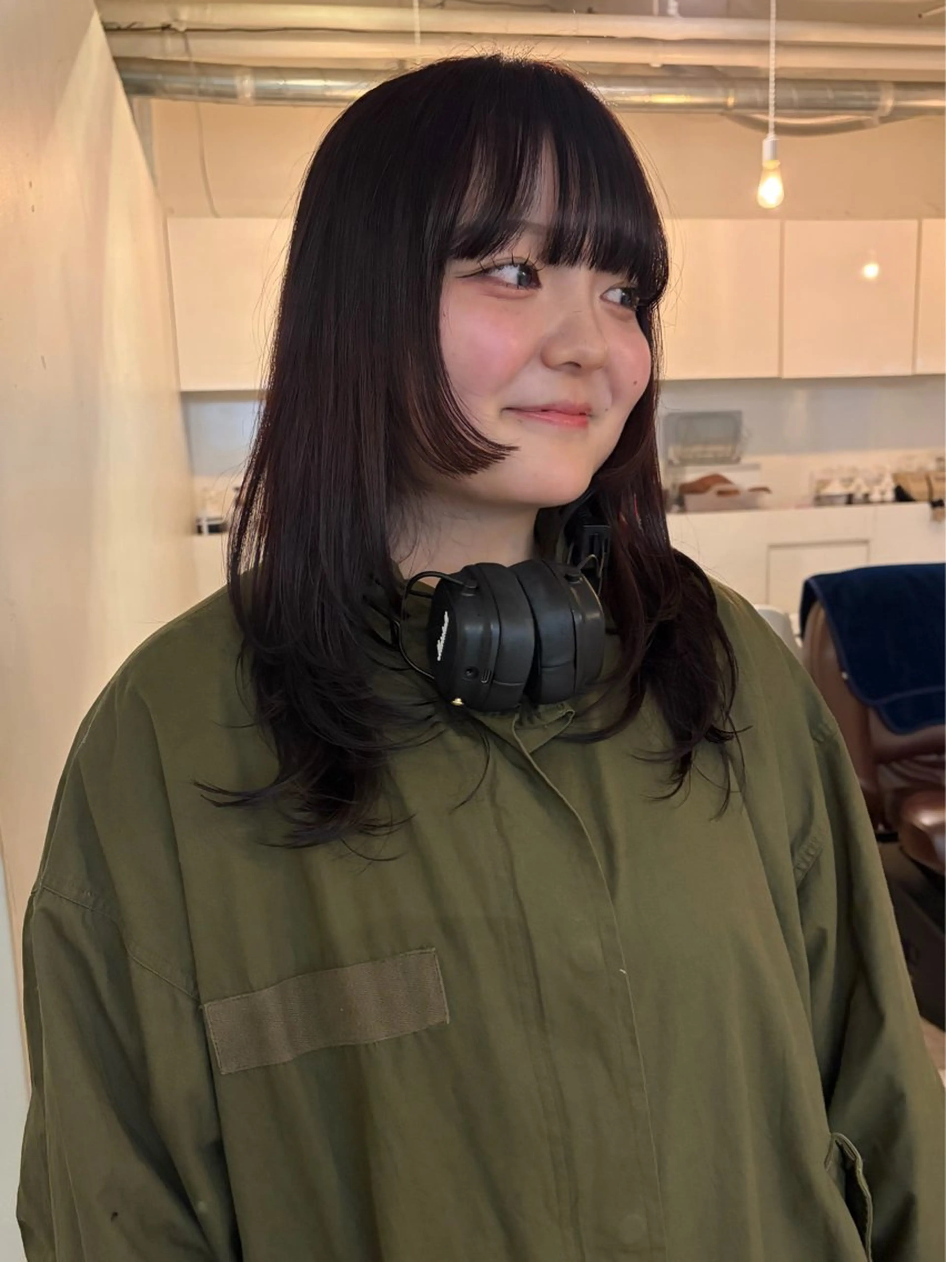 セミロング カット ヘアカラー 横浜美容室LINE /古賀紅音🍃のヘアスタイル