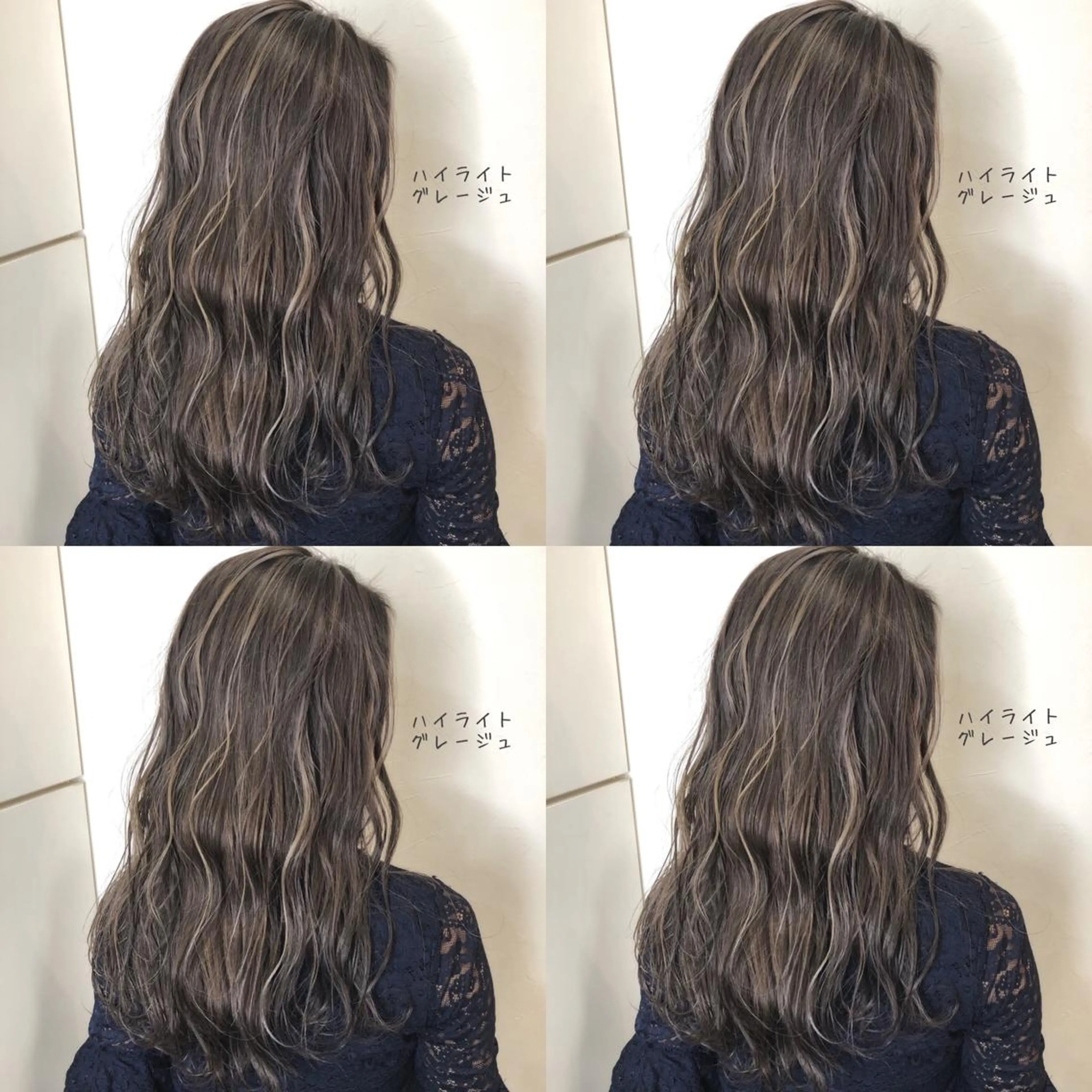 セミロング カラー ブリーチ あさだ しゅうたろうのヘアスタイル