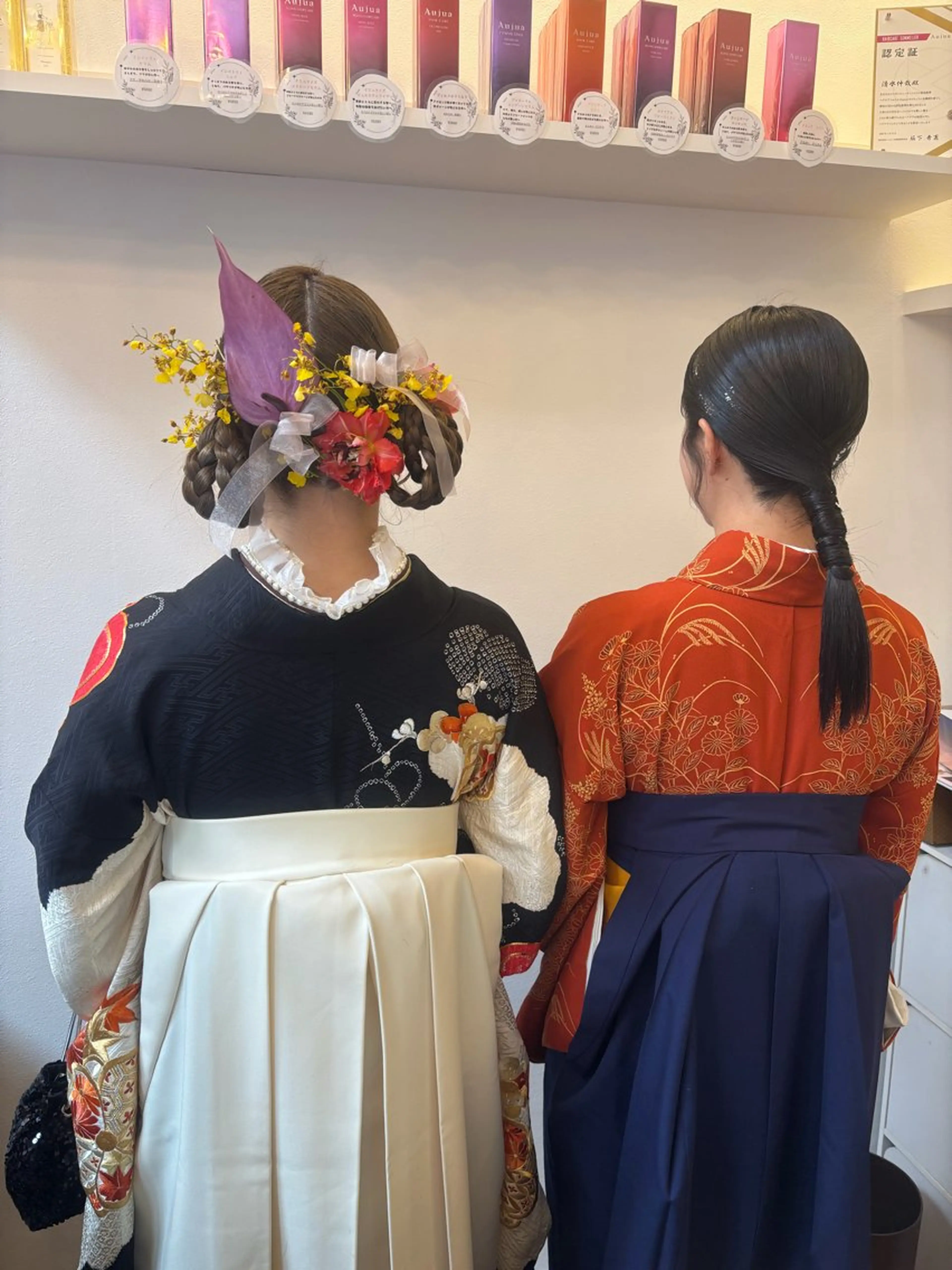 🌸◦°卒業式袴着付け＋ヘアセット🌸◦°早朝予約も可能🙆‍♀️の写真