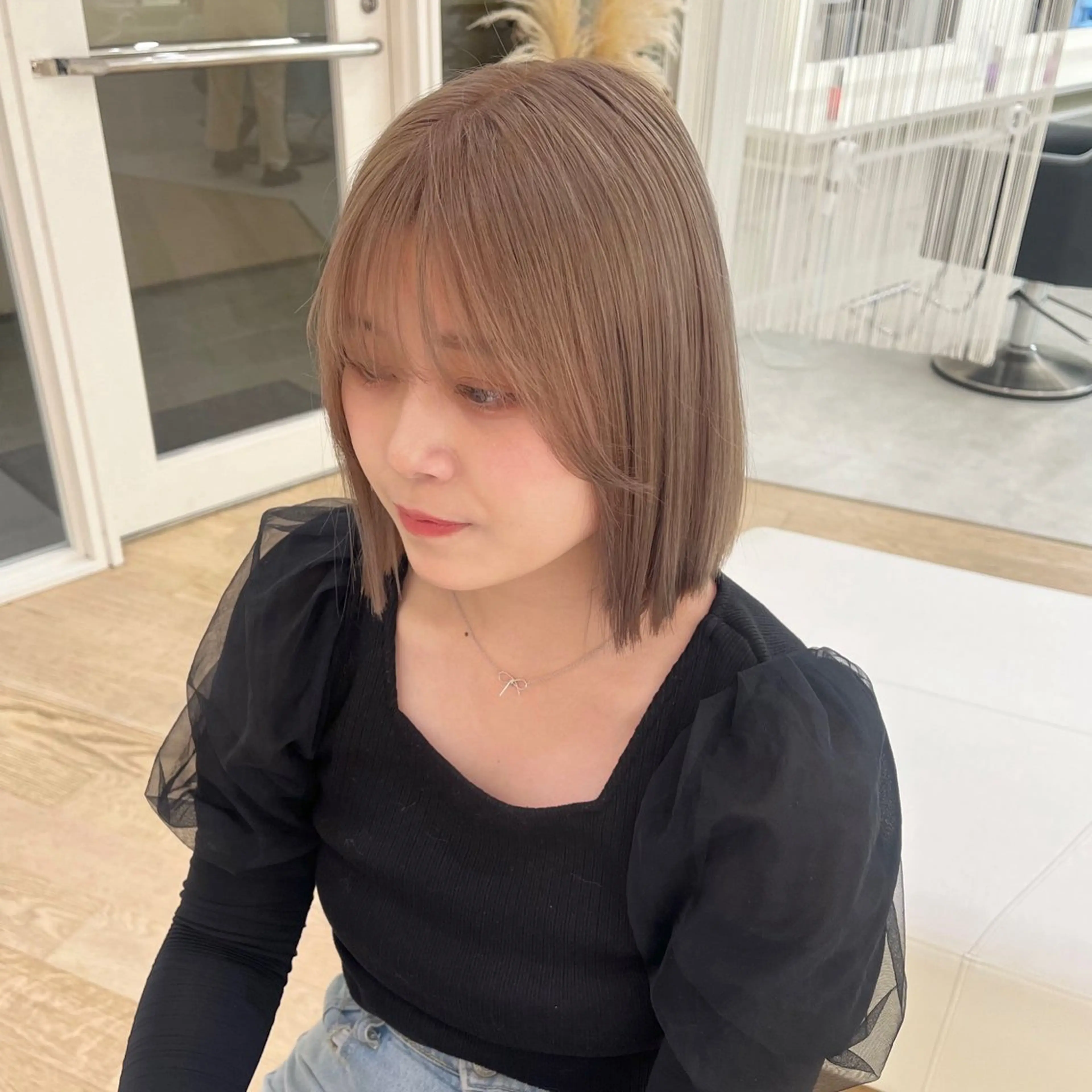 ミディアム カラー GOODDAY ヘアサロンのヘアスタイル