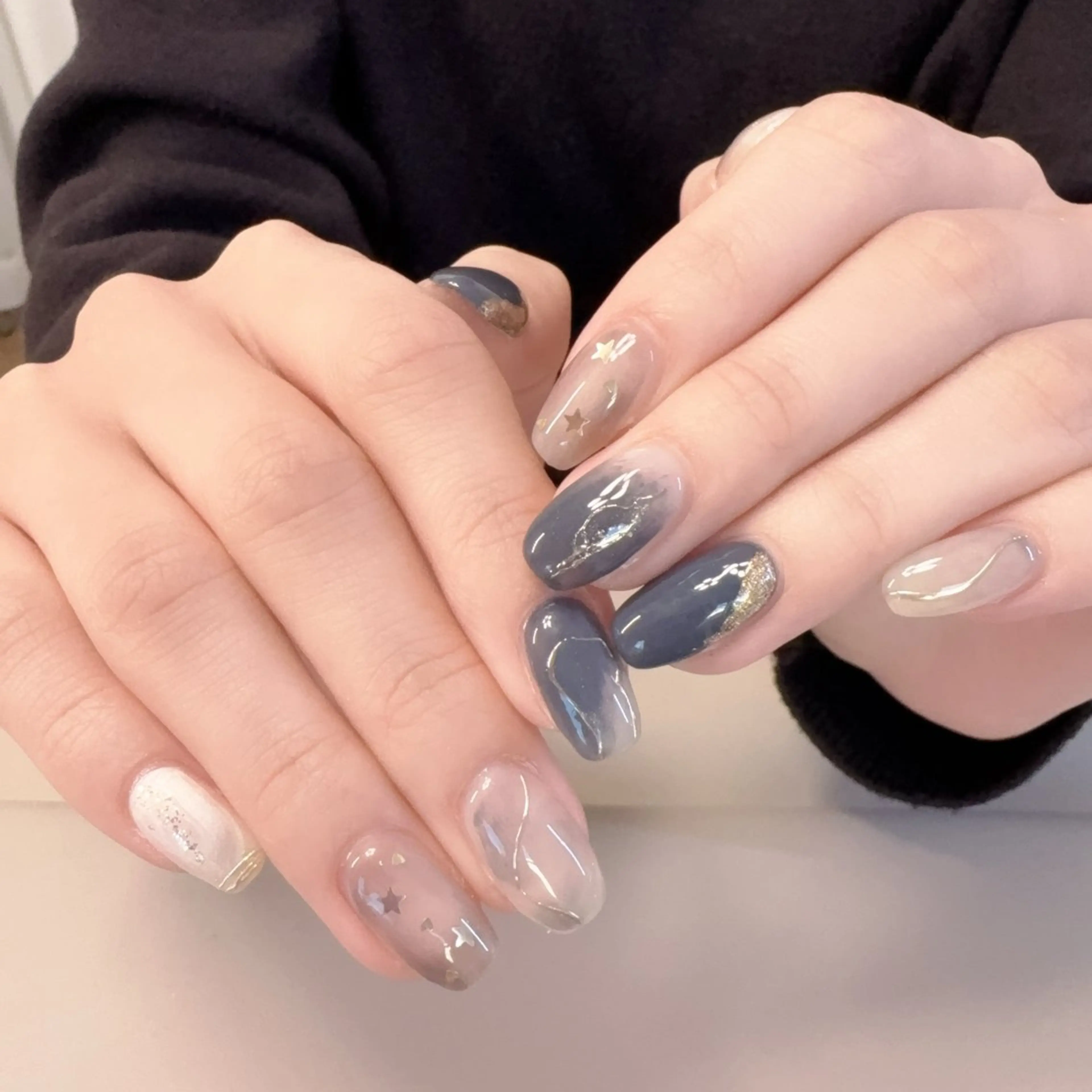 ネイル アニマル柄 べっ甲ネイル ブラウン ジェルネイル ハロウィン Rika  nail cocoのネイルデザイン