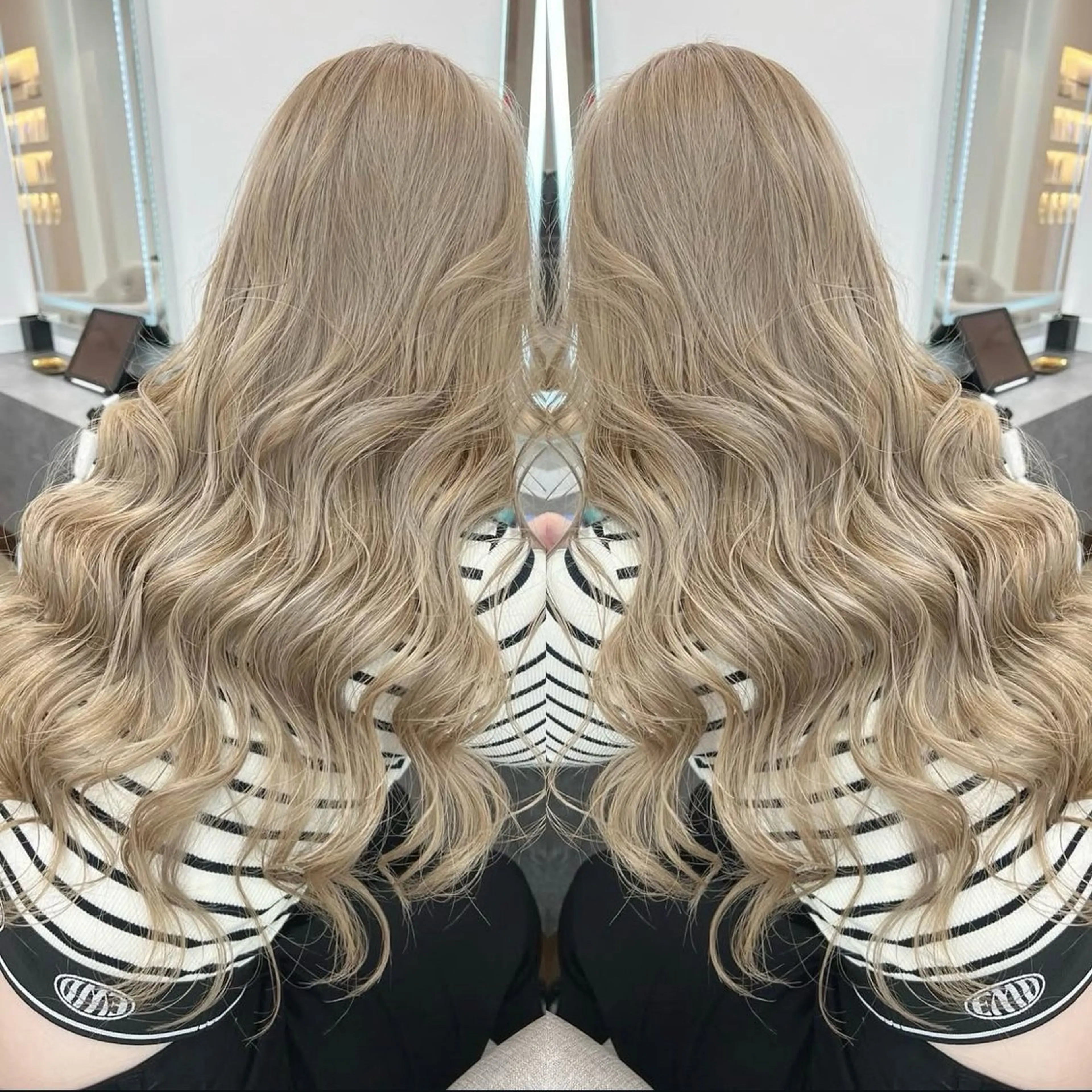 ロング カラー ベージュカラー ホワイトベージュ ギャル/grow渋谷 🌺Non👶🏾のヘアスタイル