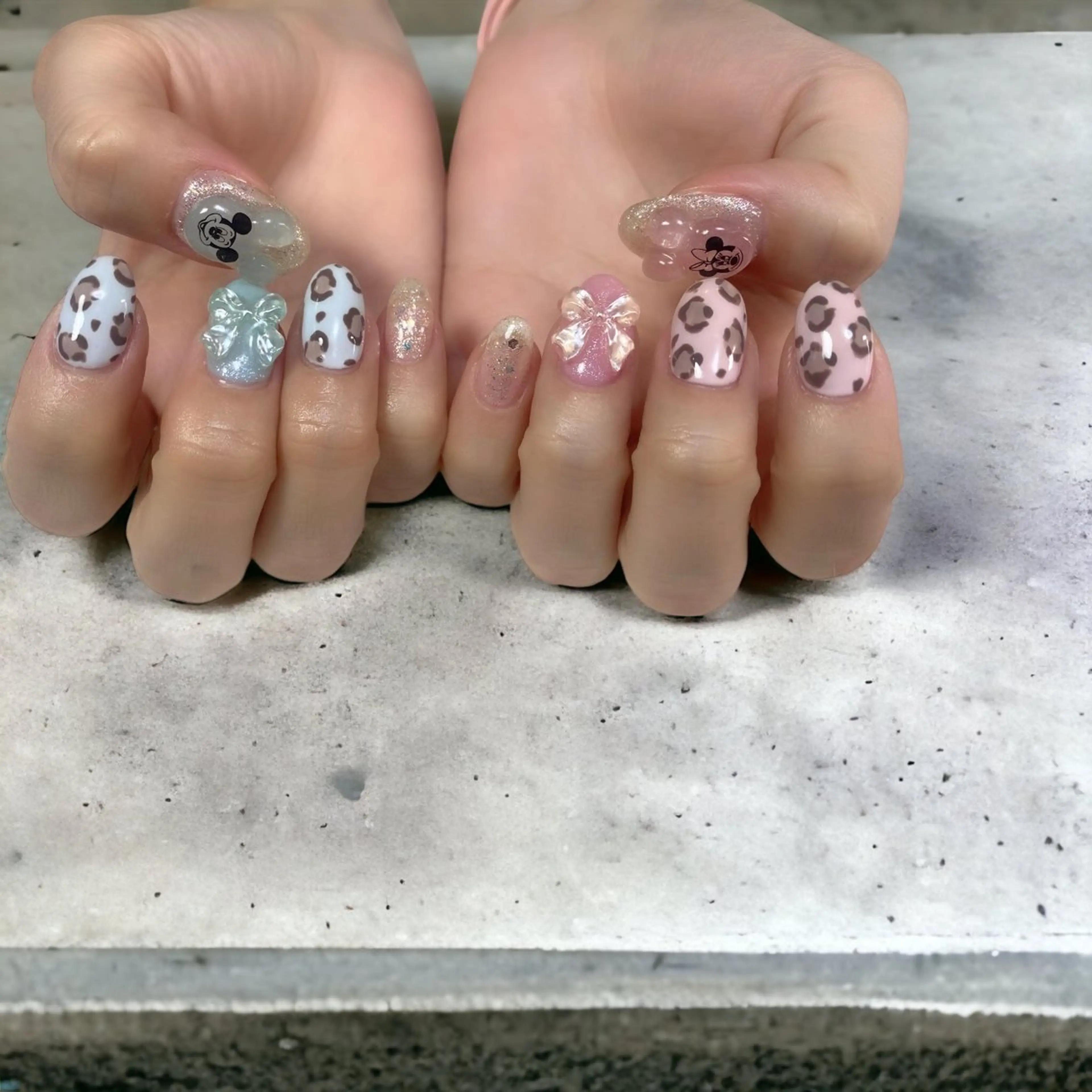 ネイル リボン ハンドネイル mellow mのネイルデザイン