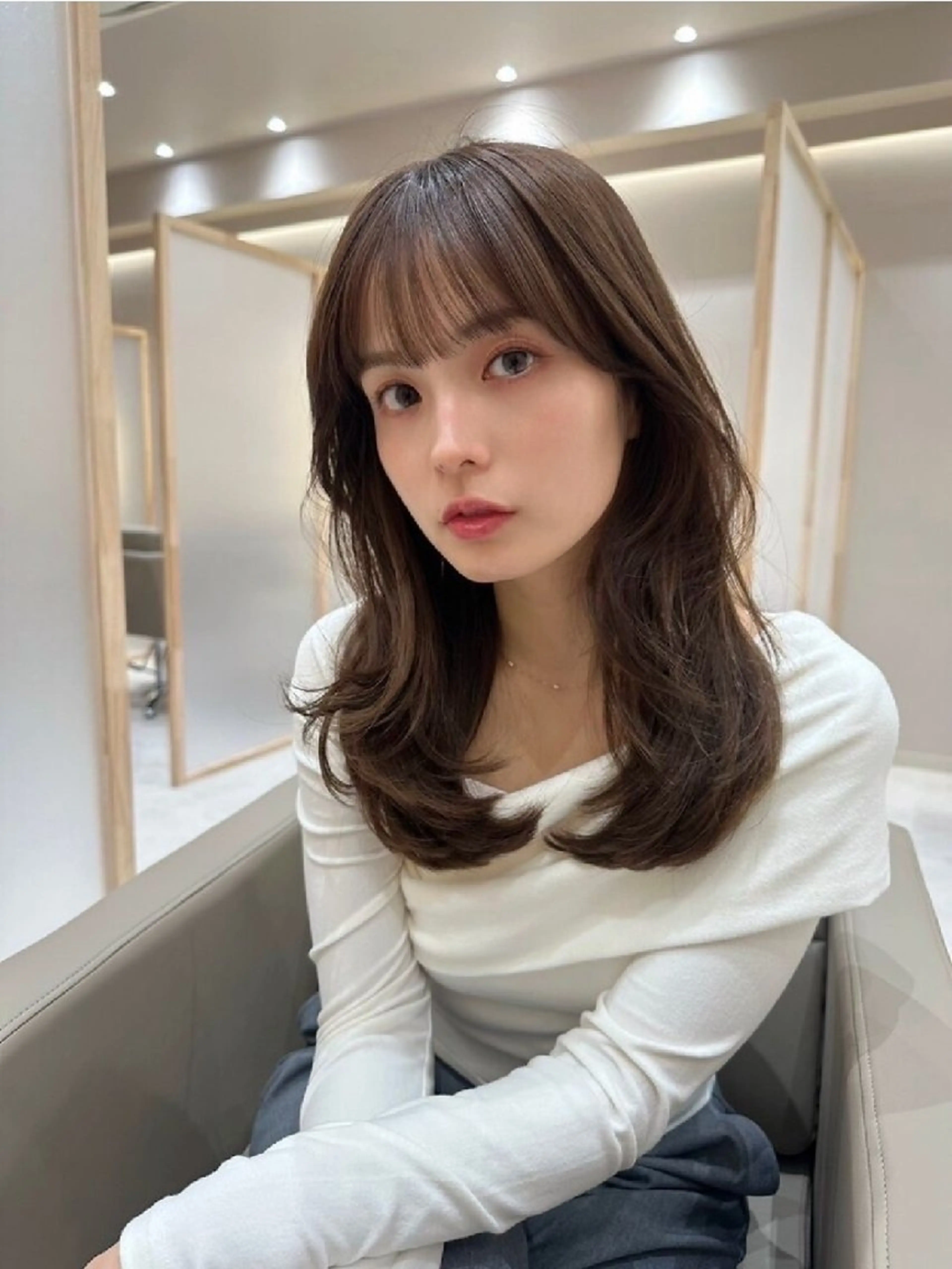 カラー ミディアム カット ヘアカラー トリートメント 西荻窪 Refa認定 サロン店長SATOのヘアスタイル