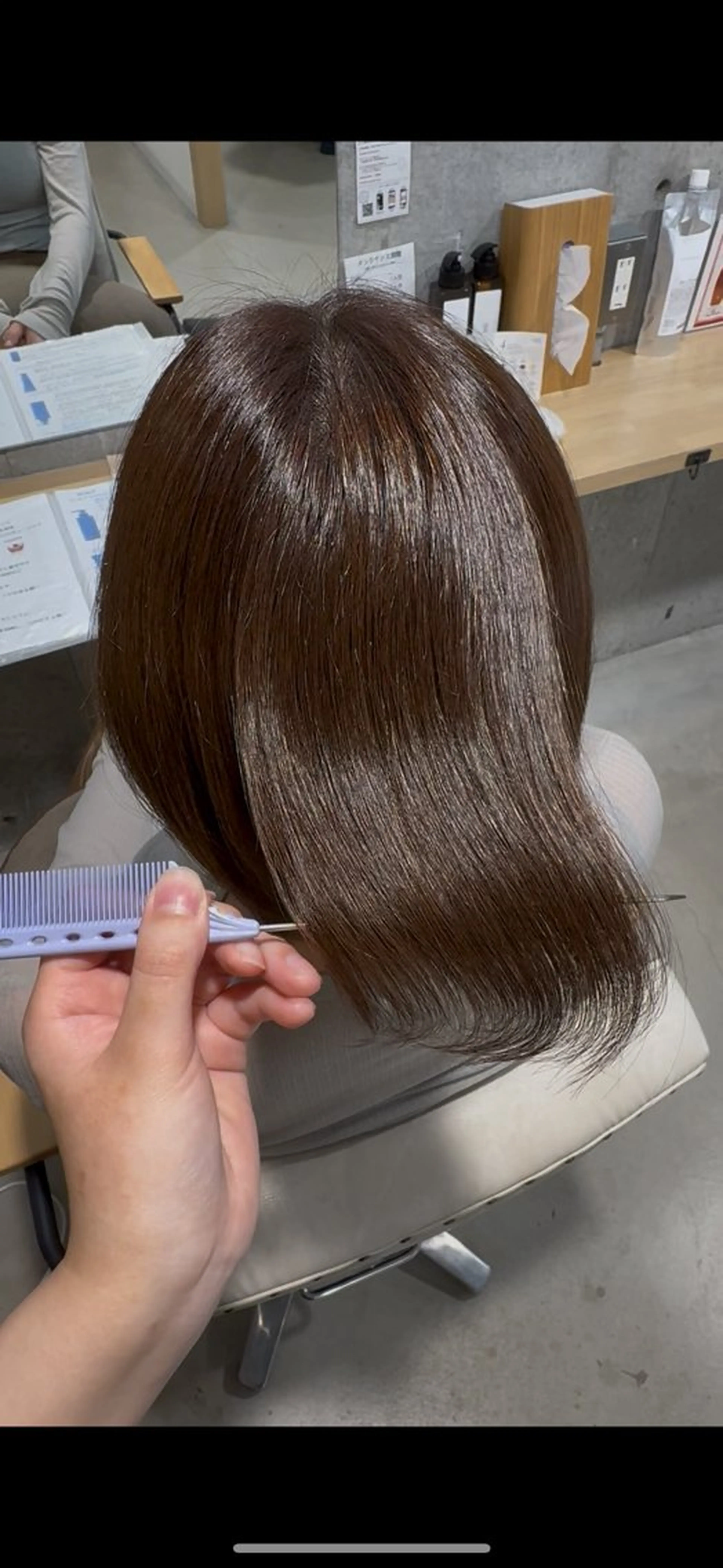 ショート トリートメント さくらこ/オリーブ カラー/カラーモデルのヘアスタイル