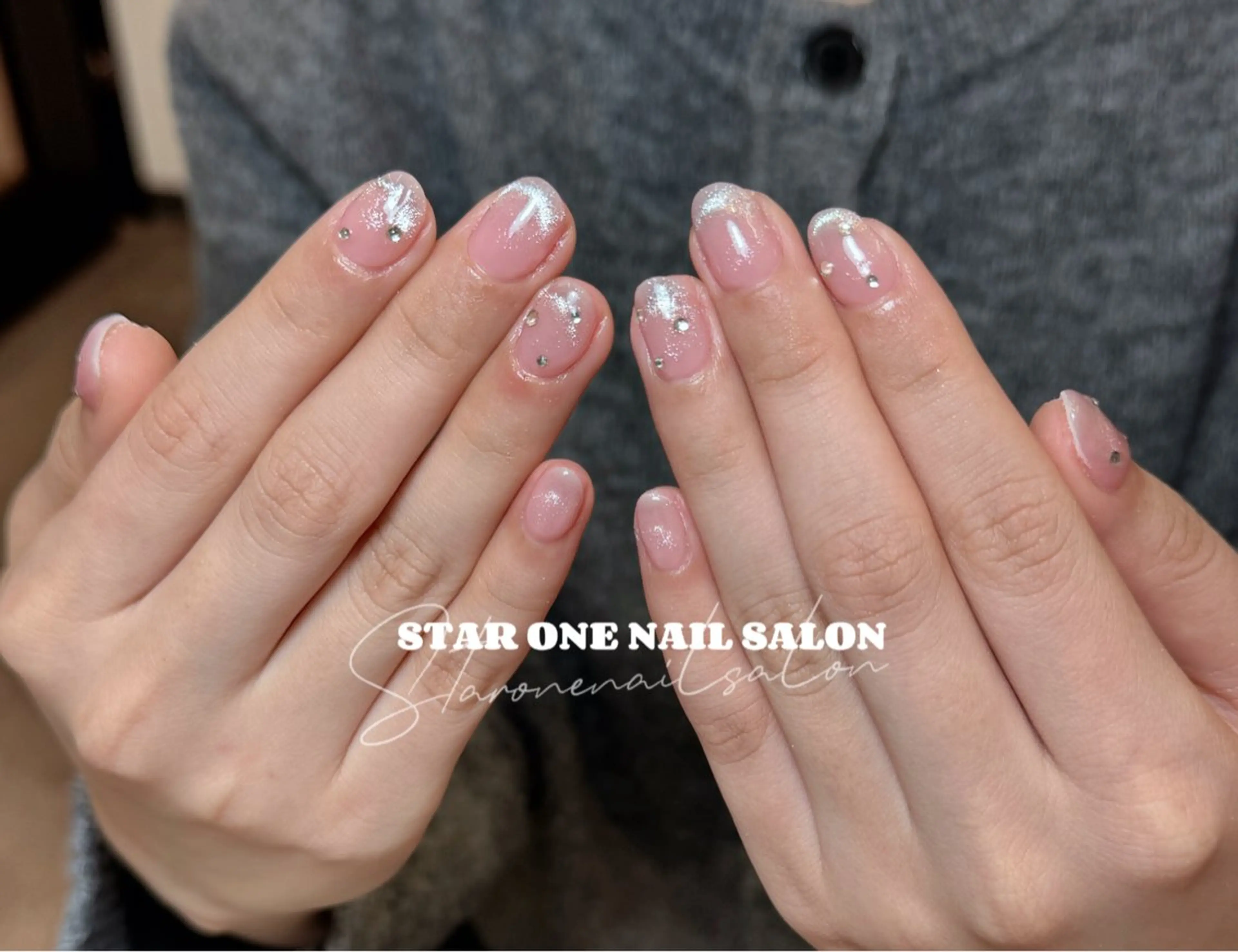 ネイル ハンドネイル 星 あみのネイルデザイン