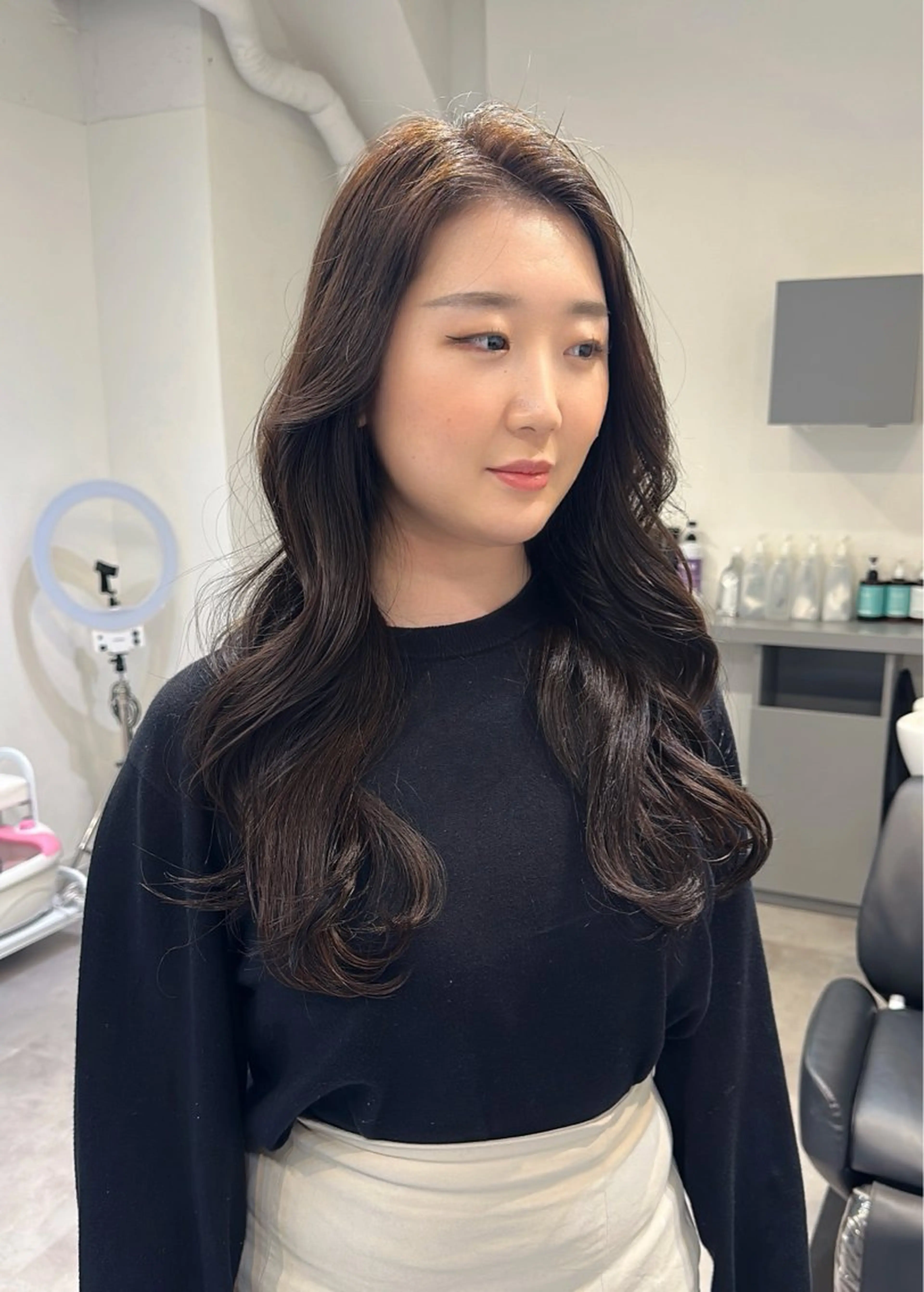 ロング カラー カット ヘアカラー ﾚｲﾔｰ/ﾊｲﾄｰﾝ WAKANAのヘアスタイル