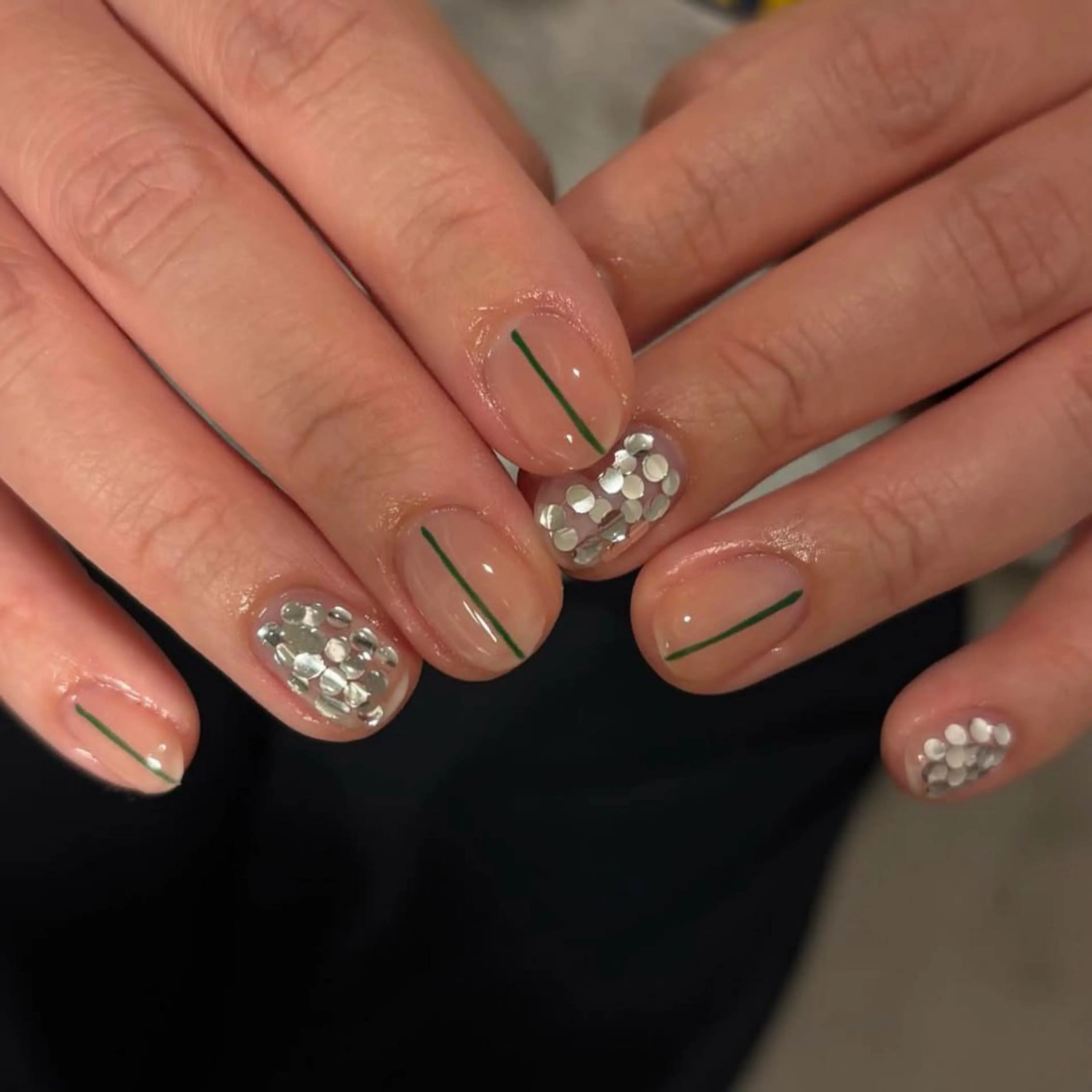 ネイル アートネイル フレンチネイル ジェルネイル 韓国ネイル 持ち込み ハンドネイル ANA.CHUO 本川越店舗のネイルデザイン