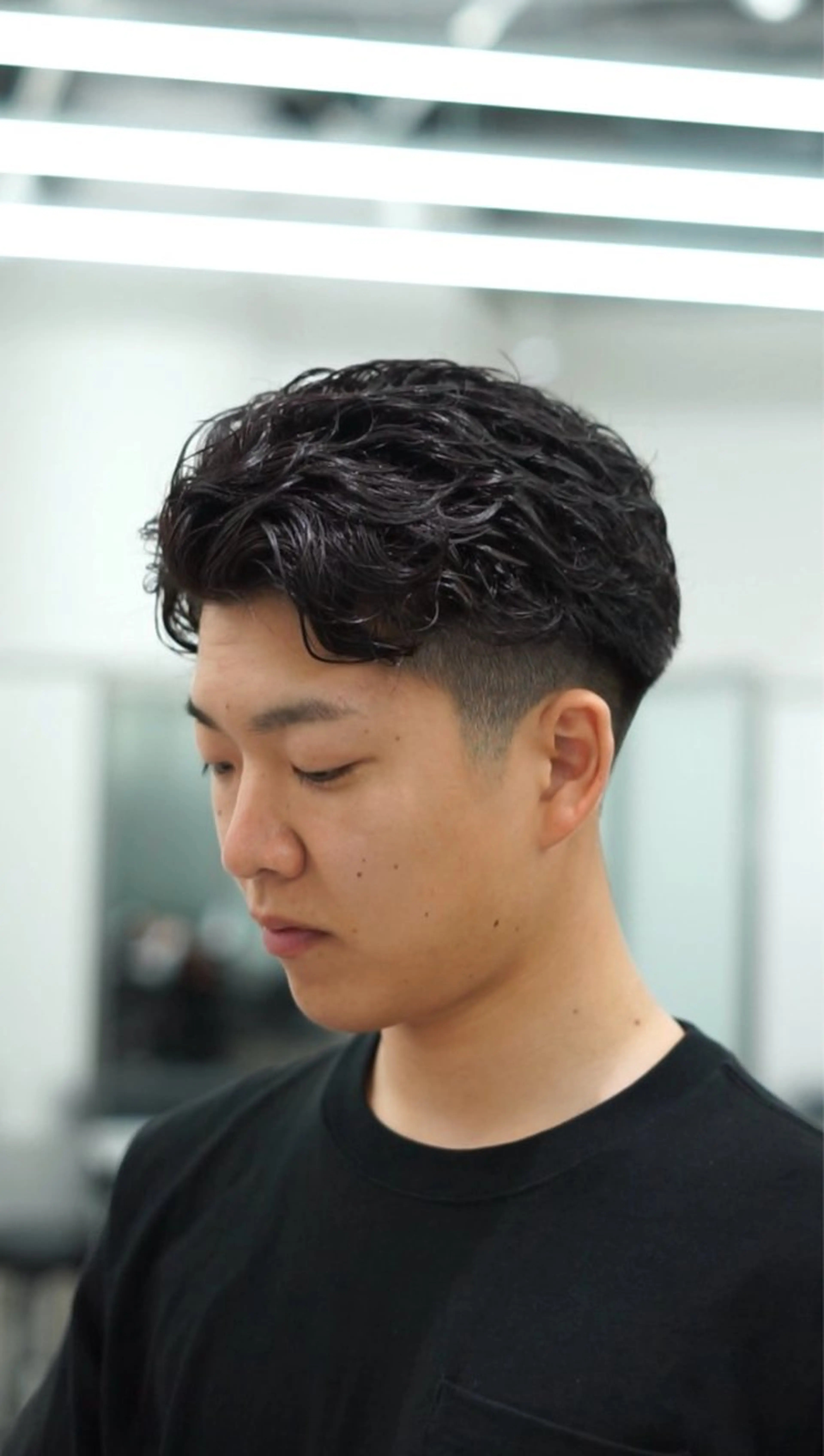 パーマ メンズ カット パーマ ヘアセット 大人スタイル 太田のヘアスタイル