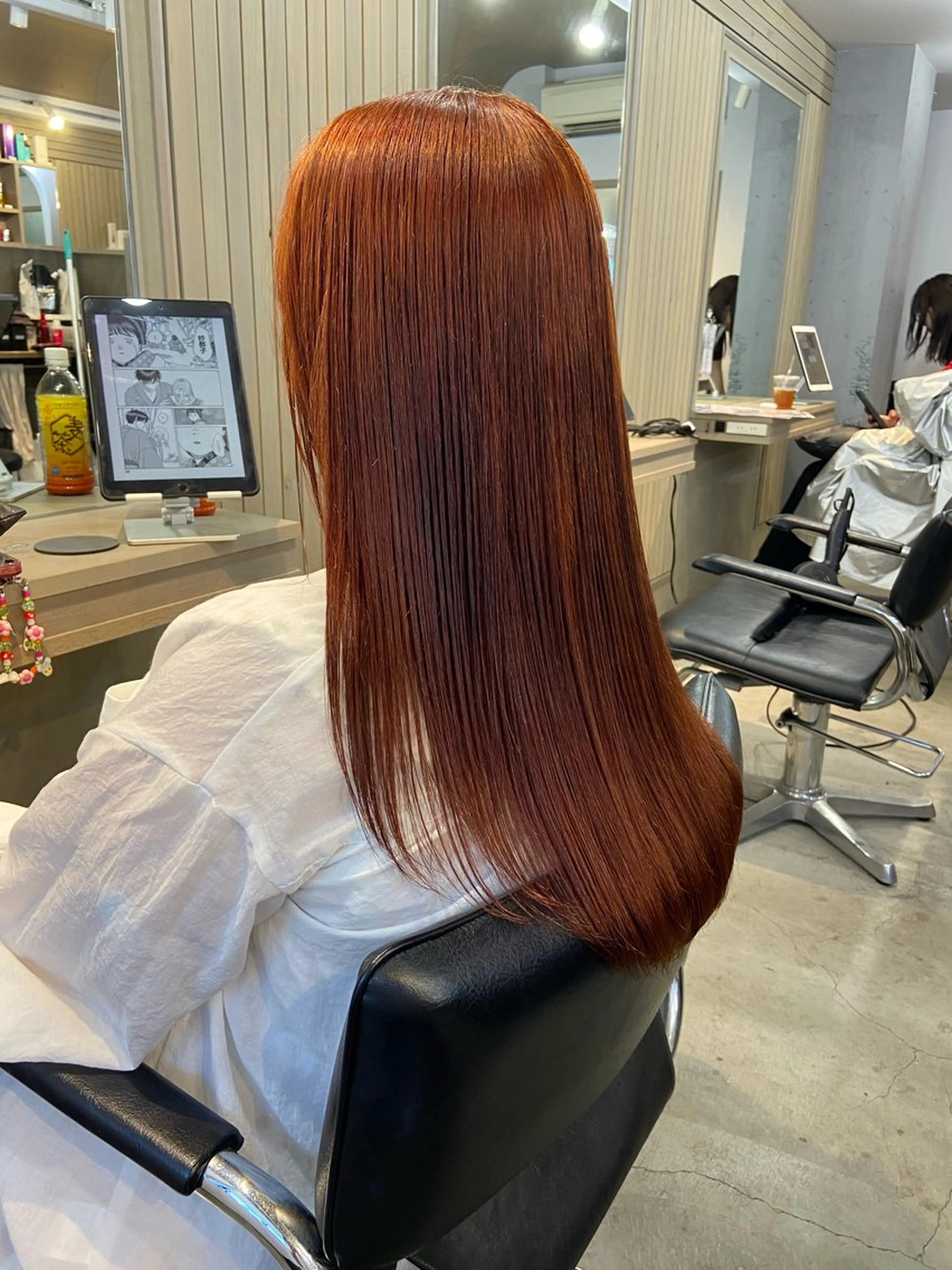 ロング カラー ダブルカラー オレンジ ヘアカラー トリートメント 小顔ショート/ボブ/ 川口京佑のヘアスタイル