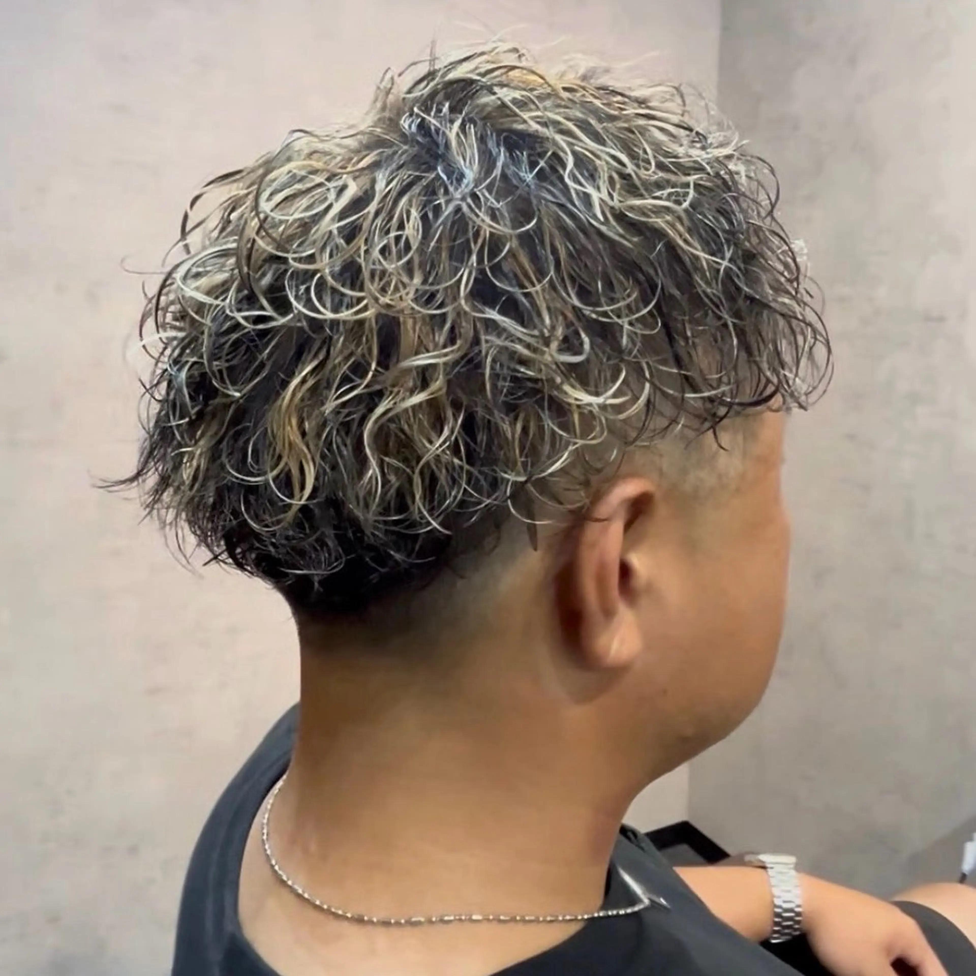 パーマ メンズ メンズメッシュ メンズパーマ 波巻きパーマ カット ヘアカラー パーマ yori所属・メンズパーマ/メンズ カット/たばたよしきのヘアスタイル