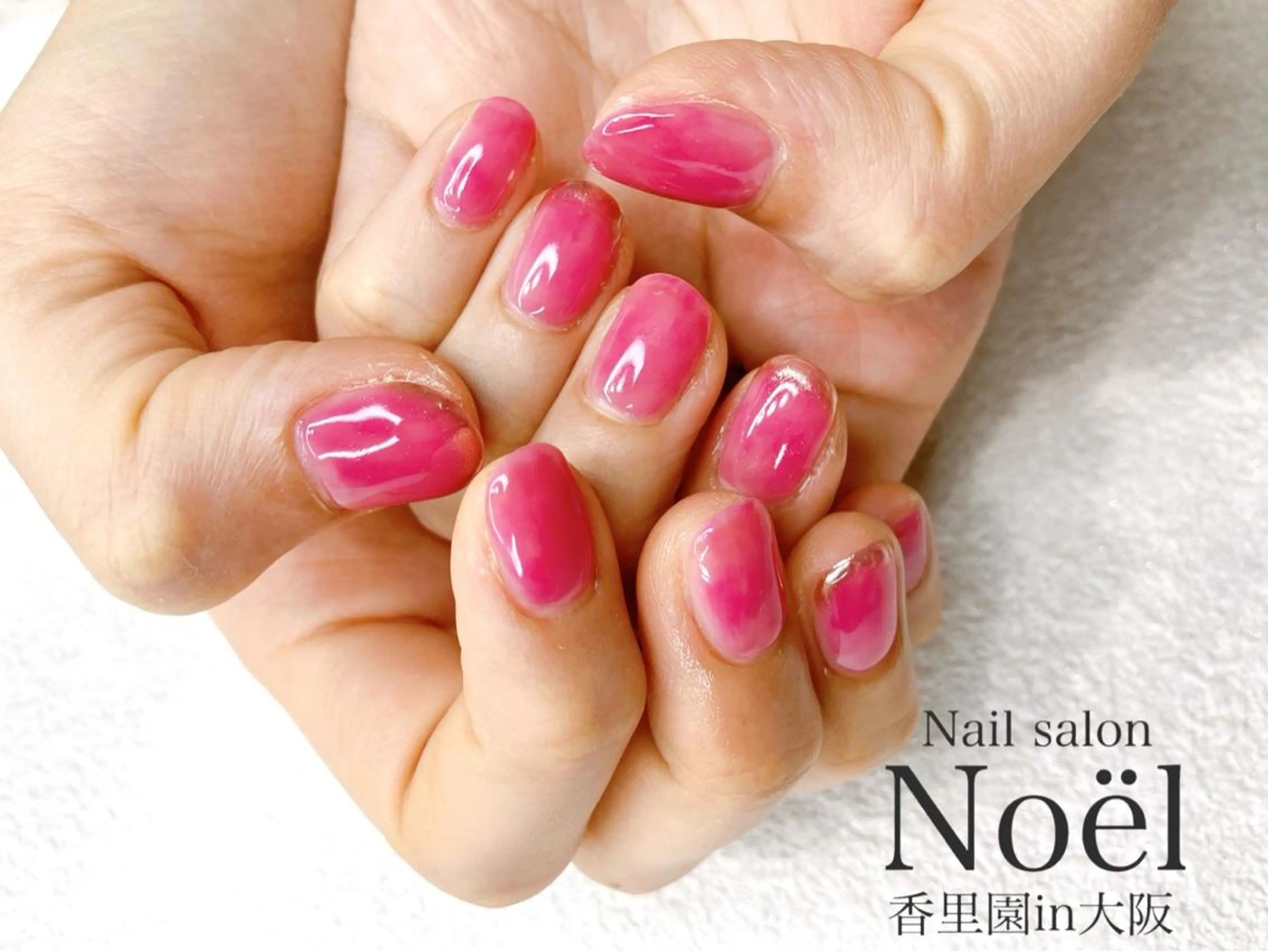 ネイル ミラーネイル ピンク Nailsalon ＆Noelのネイルデザイン