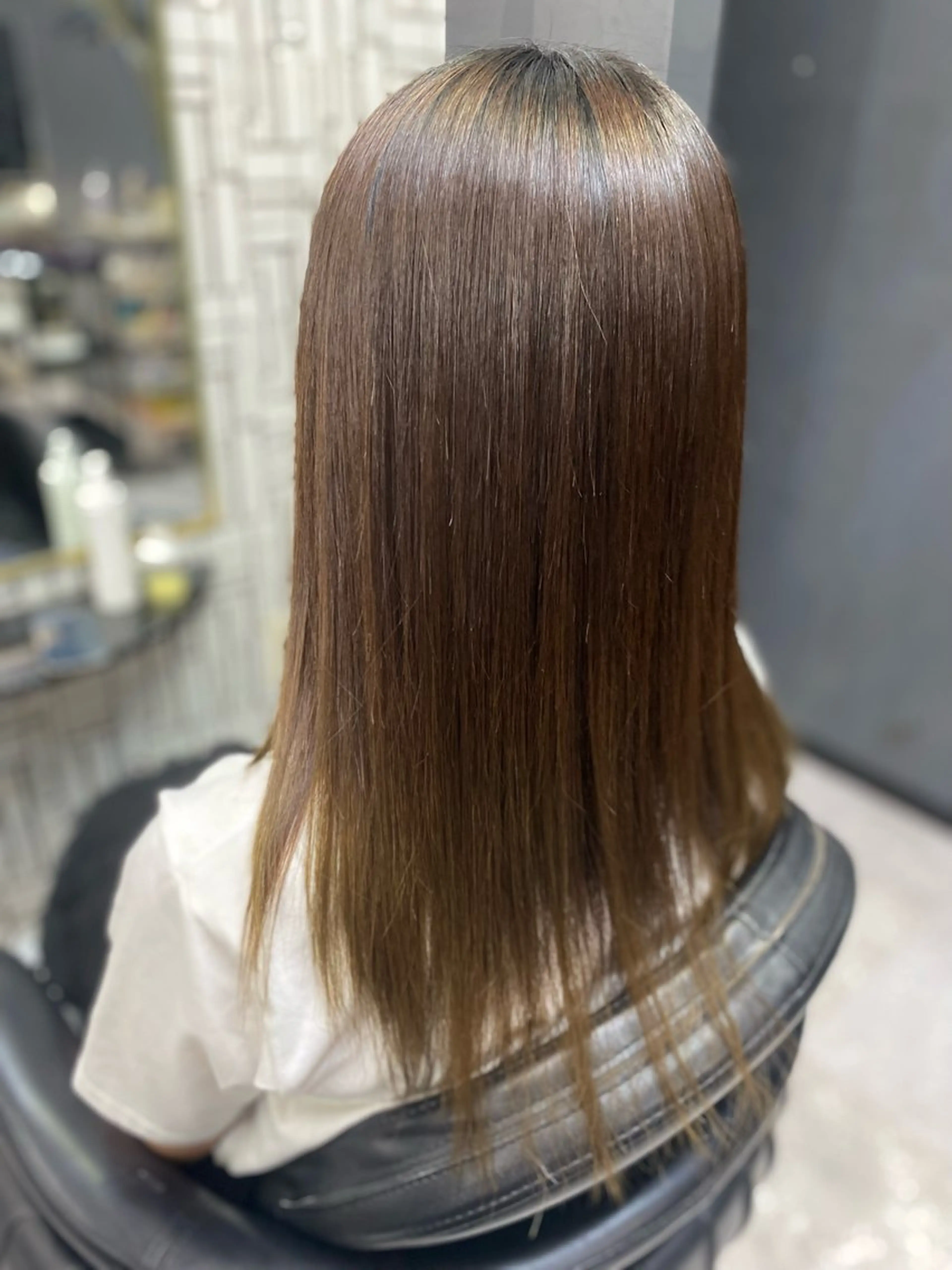 ロング カット 縮毛矯正 池田 亮雅のヘアスタイル