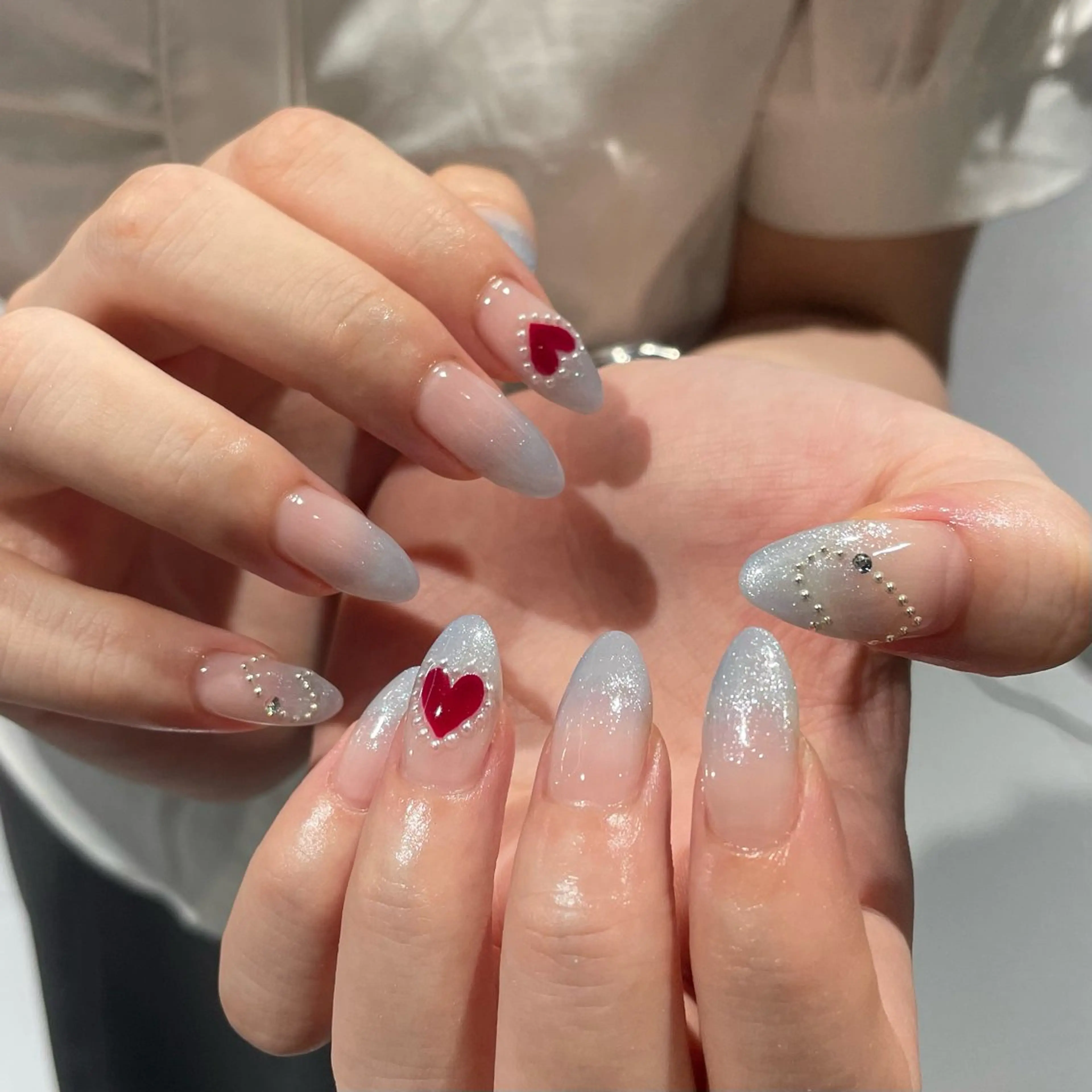 ネイル 水色 ピンク その他(ネイル) M.wish Yukinaのネイルデザイン