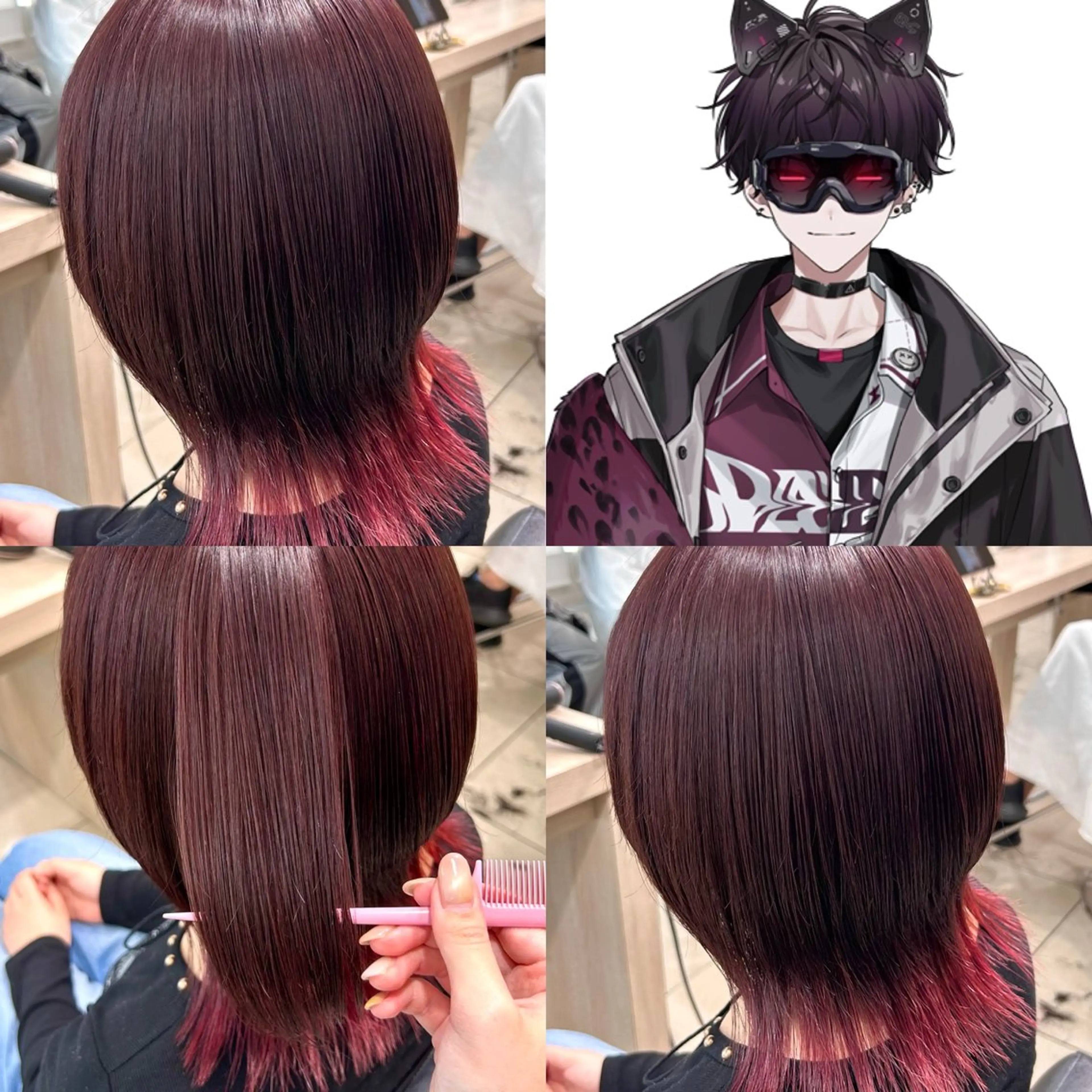 ショート カラー ヘアカラー 【🎀推しカラー × 艶髪】小池 雪奈のヘアスタイル