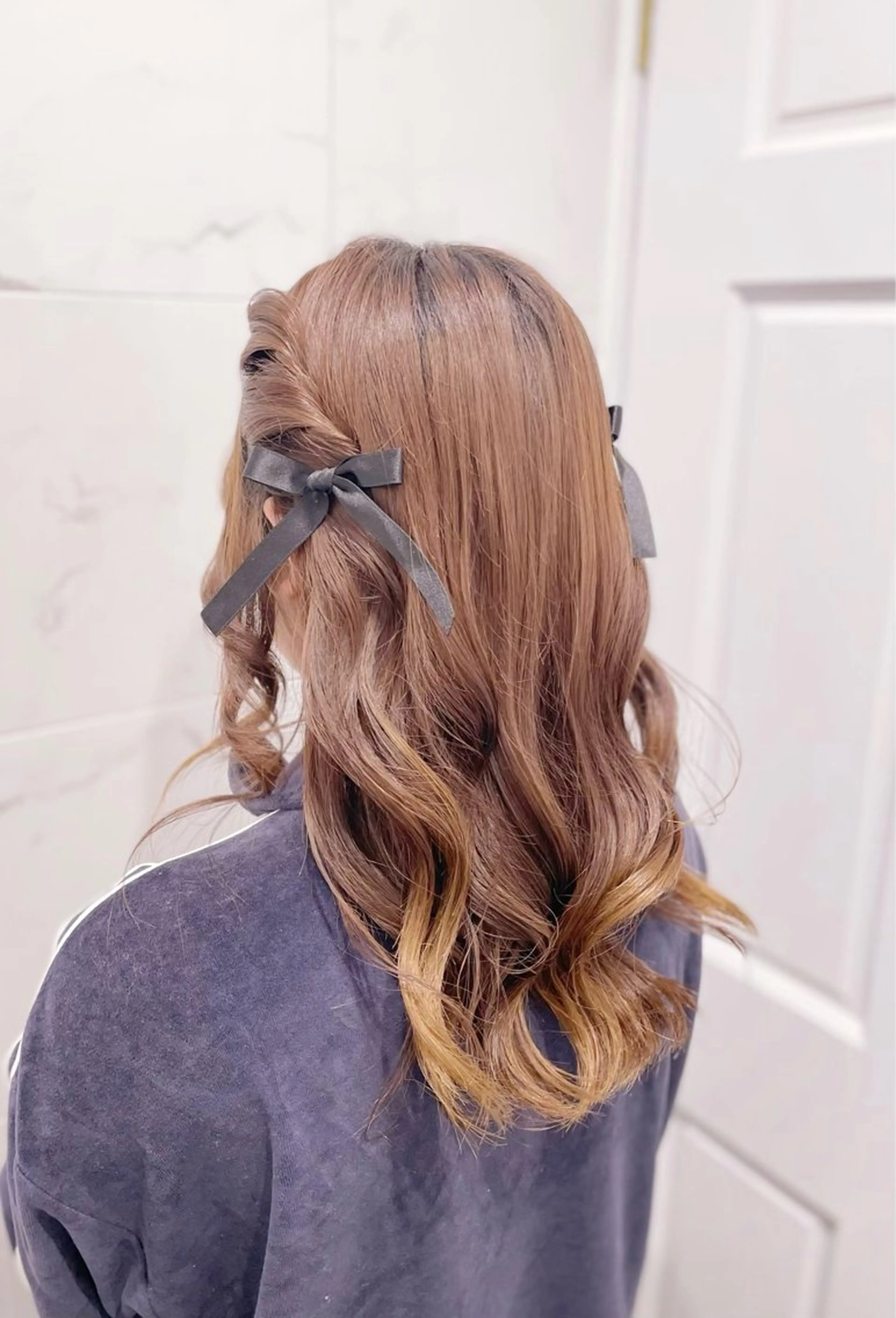 ロング ヘアアレンジ ヘアセット カット、縮毛矯正 モデル募集🎀あゆみのヘアスタイル