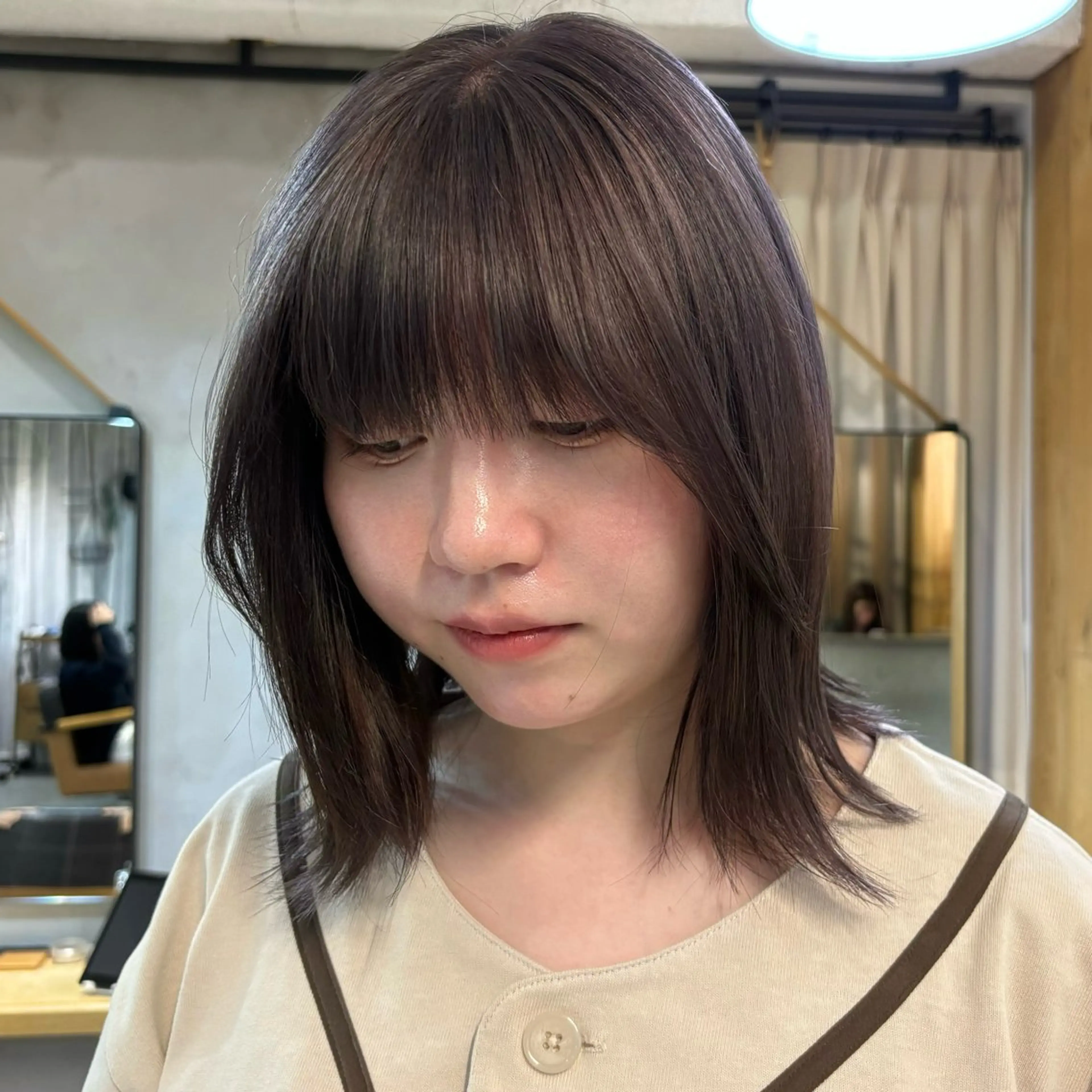 ミディアム 盛れる透明感カラー・ momokaのヘアスタイル