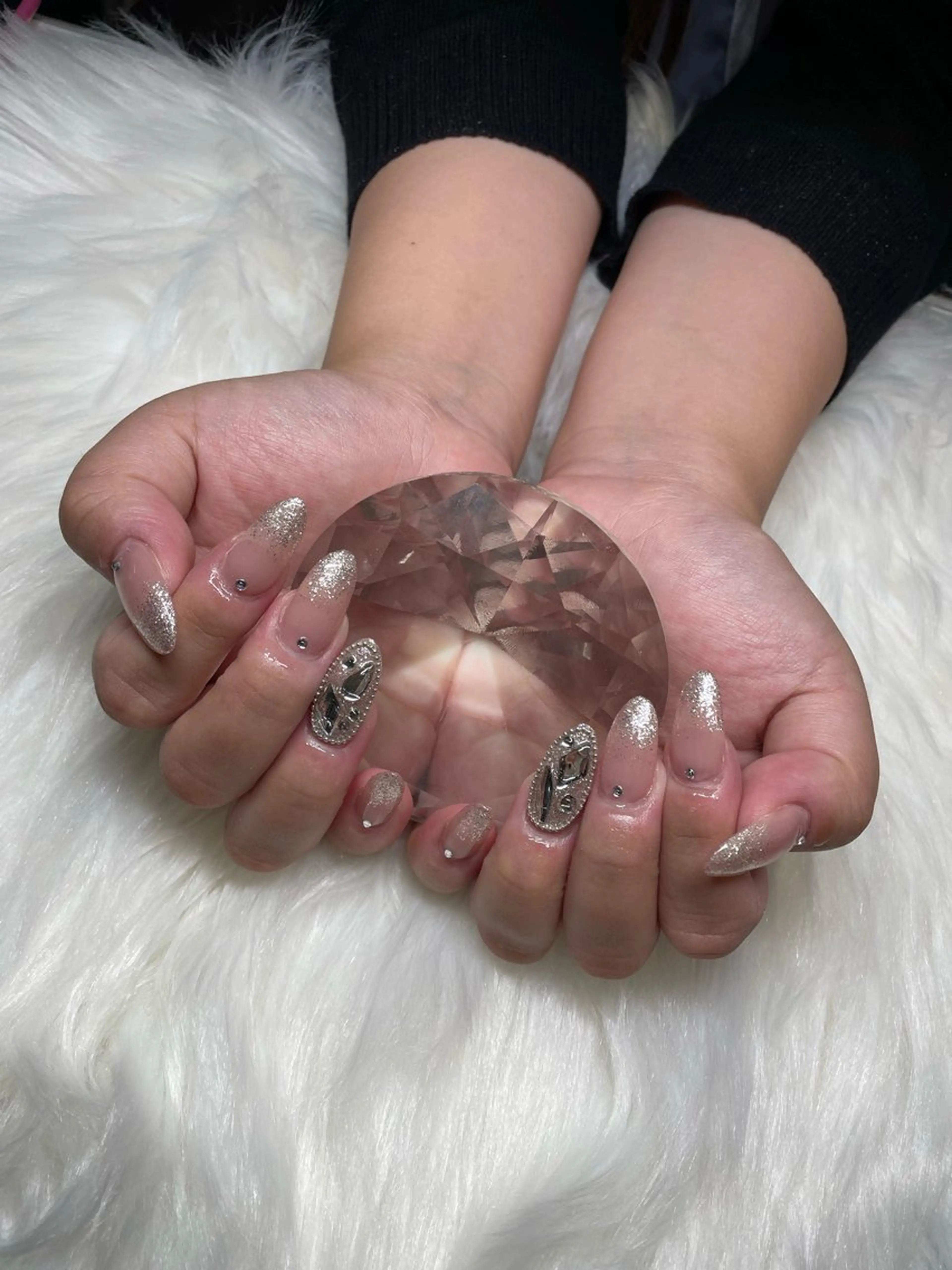 ネイル ラメ(グリッター) ラメグラデーション RAMU 【cutill】のネイルデザイン