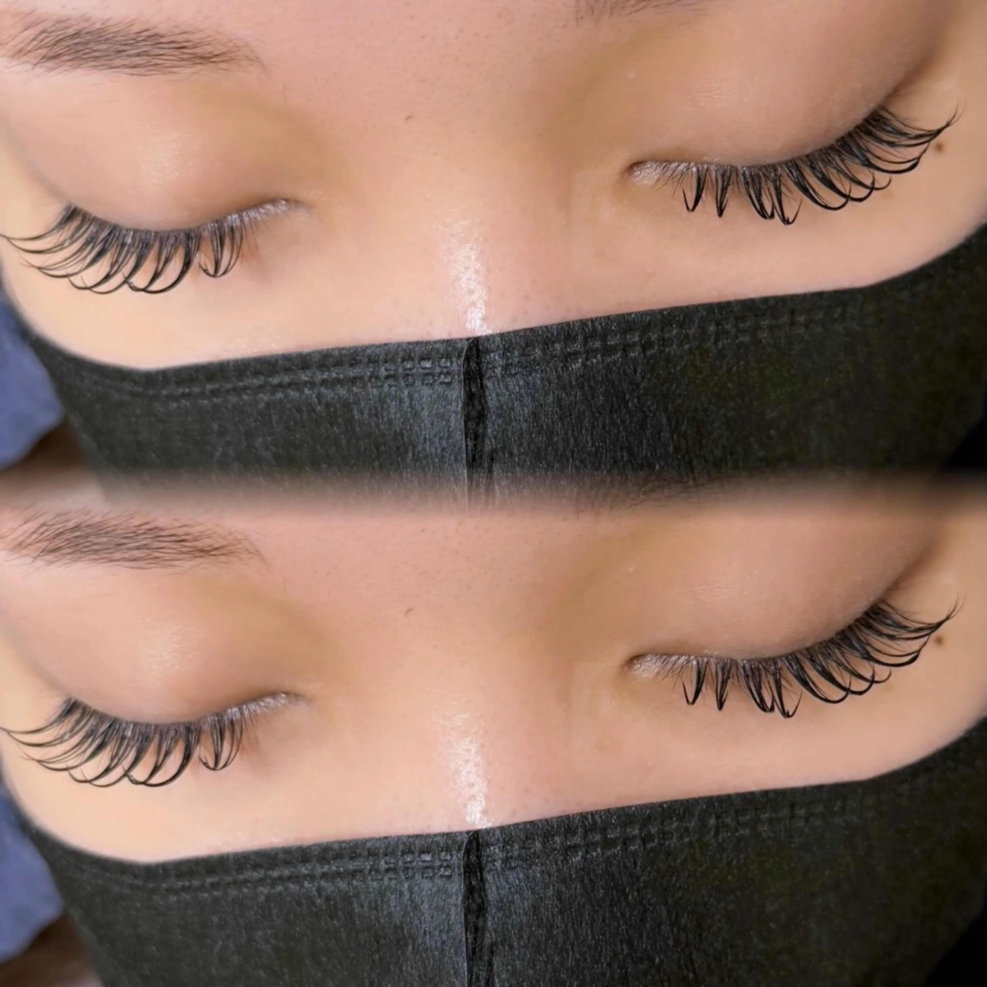 お目元大きく👀✨バッチリ見せたい方🩵フラットラッシュ140本💥【オフなし】の写真