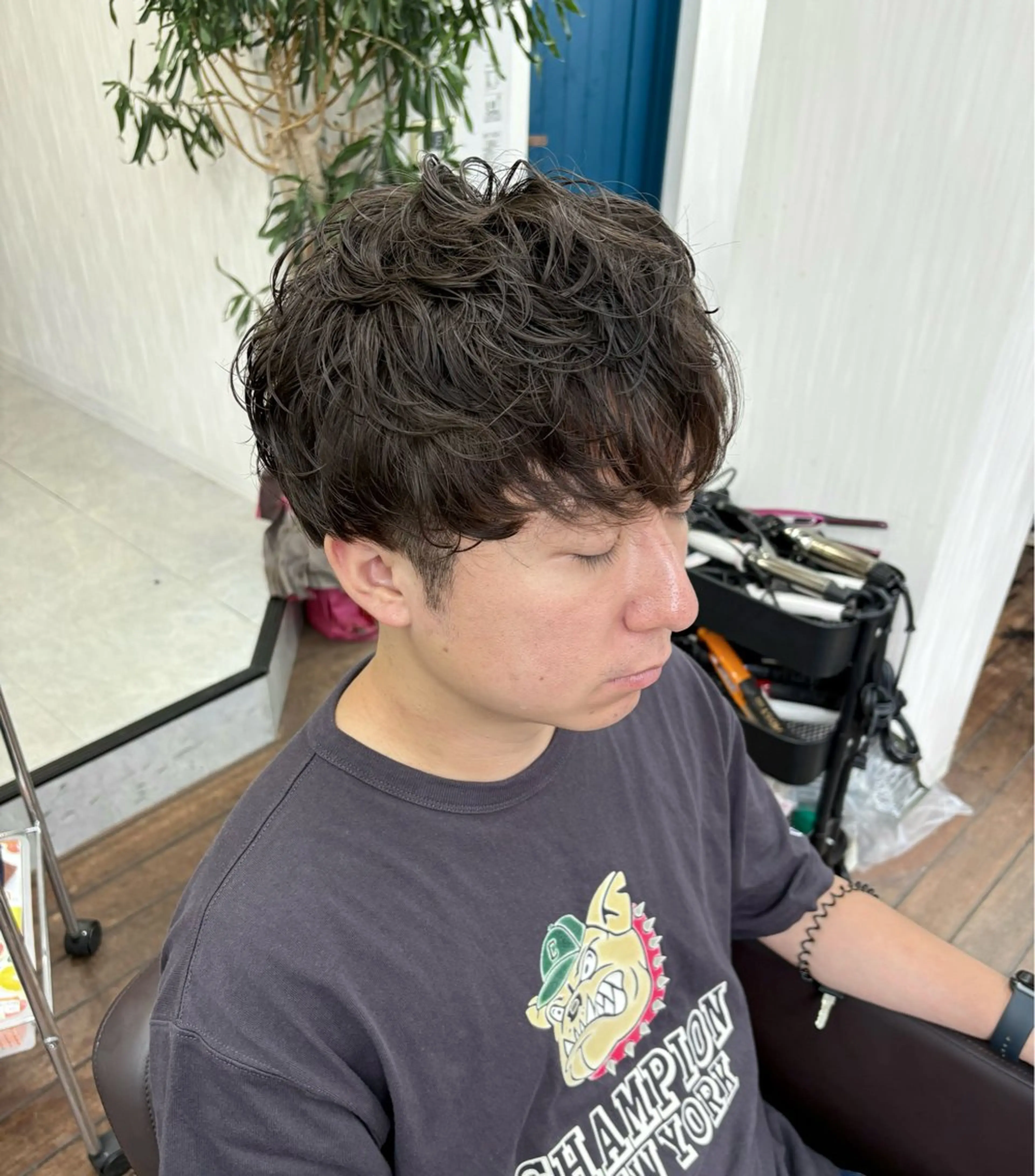 パーマ メンズ メンズパーマ メンズパーマ✨ メンズカット聖のヘアスタイル