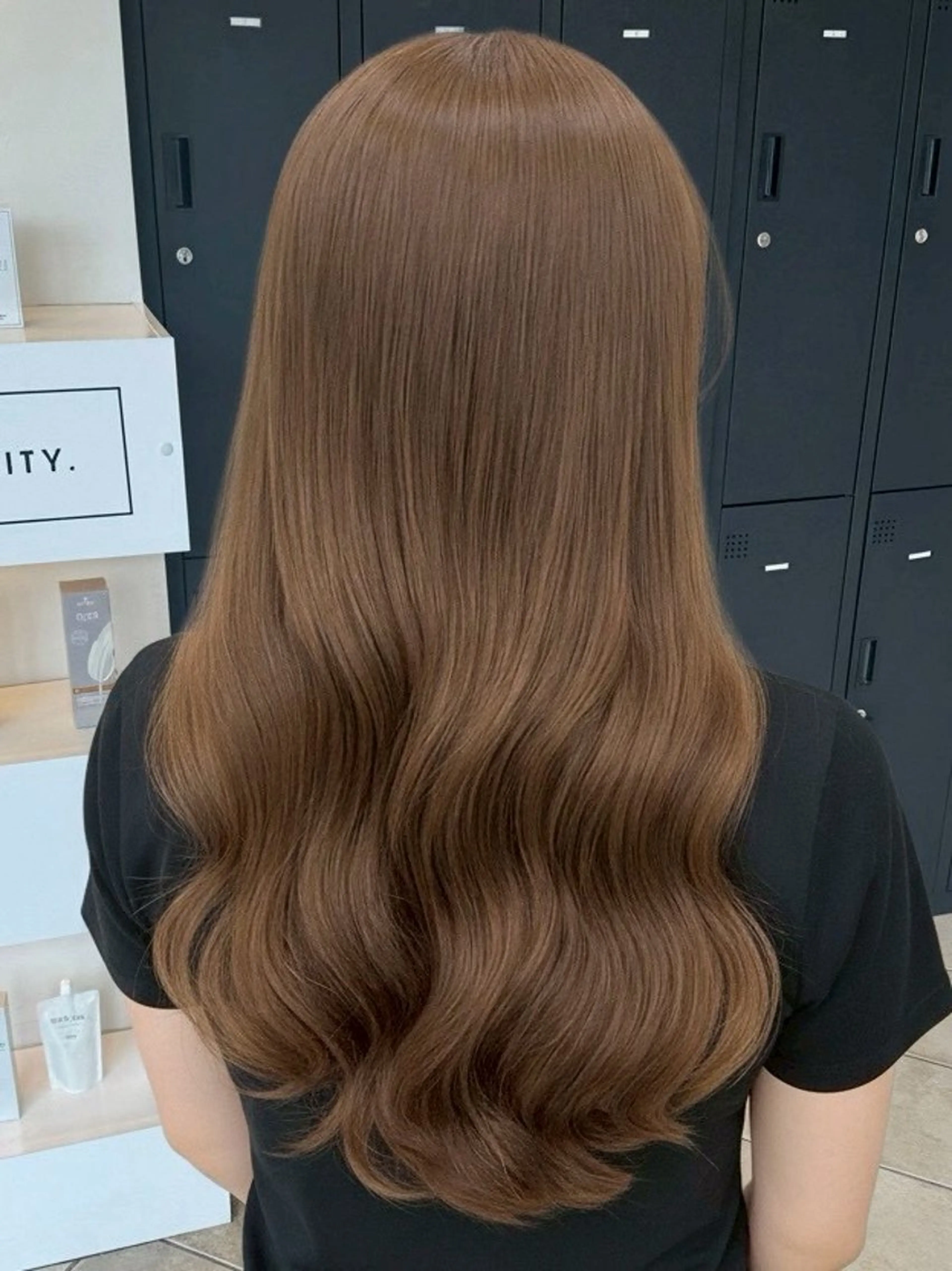 ロング 𝗠𝗜𝗞𝗨︎ ︎✦︎.ワンカラーのヘアスタイル