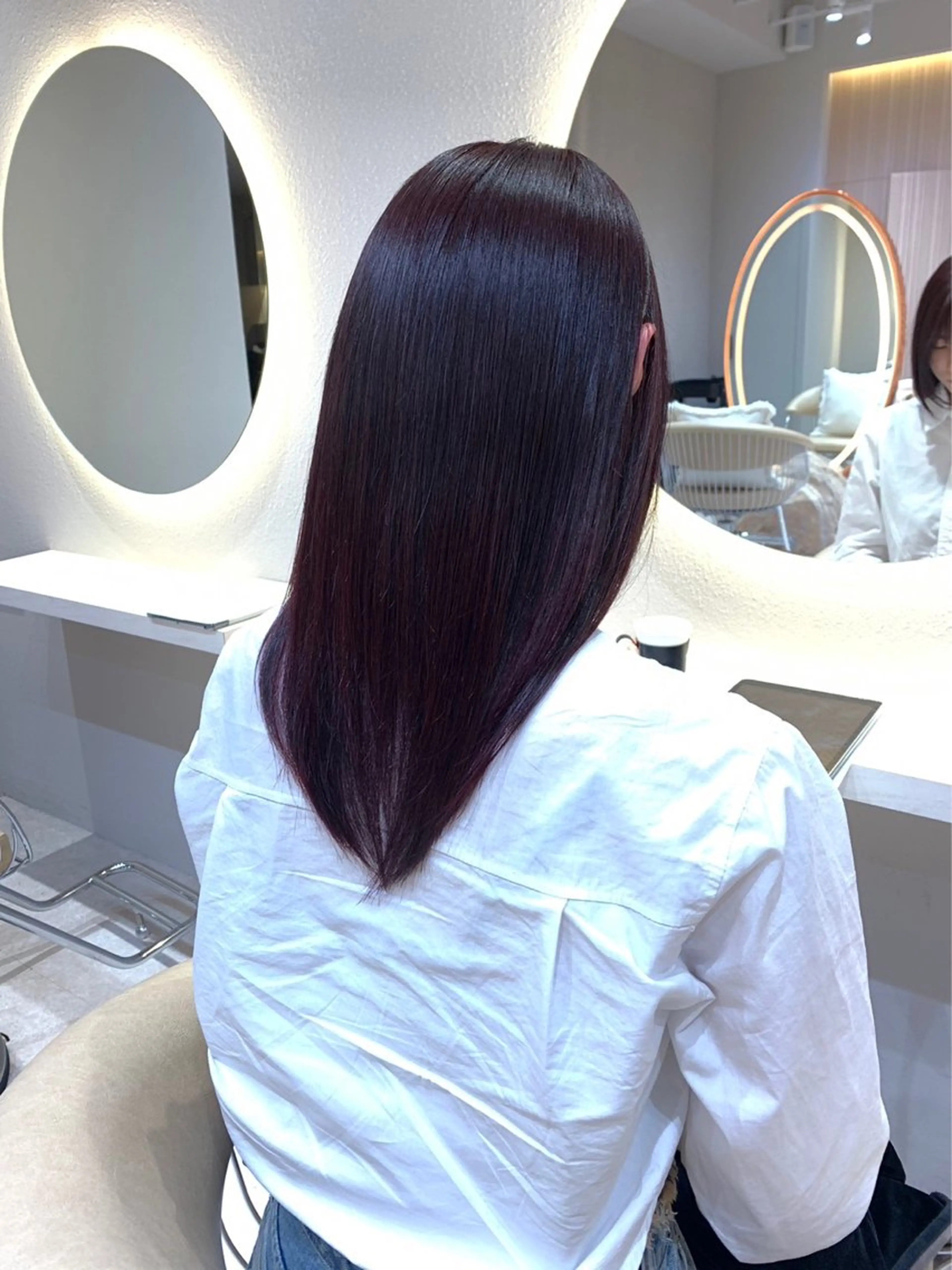 セミロング カット ヘアカラー 縮毛矯正 トリートメント 🩵縮毛矯正・ボブ 岩原朋也🩵のヘアスタイル