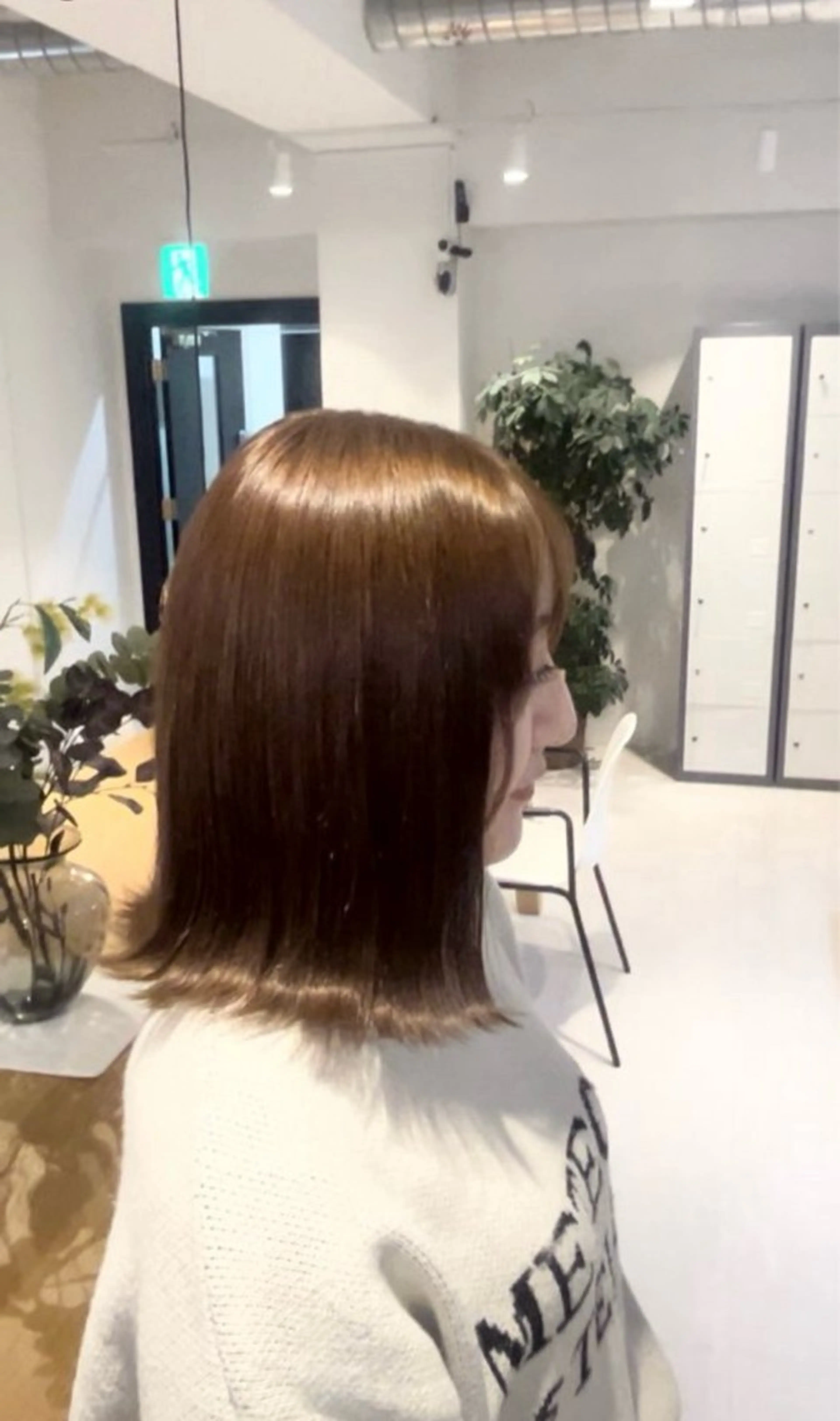 カラー ベージュカラー ブラウンカラー ニトウ レイナのヘアスタイル