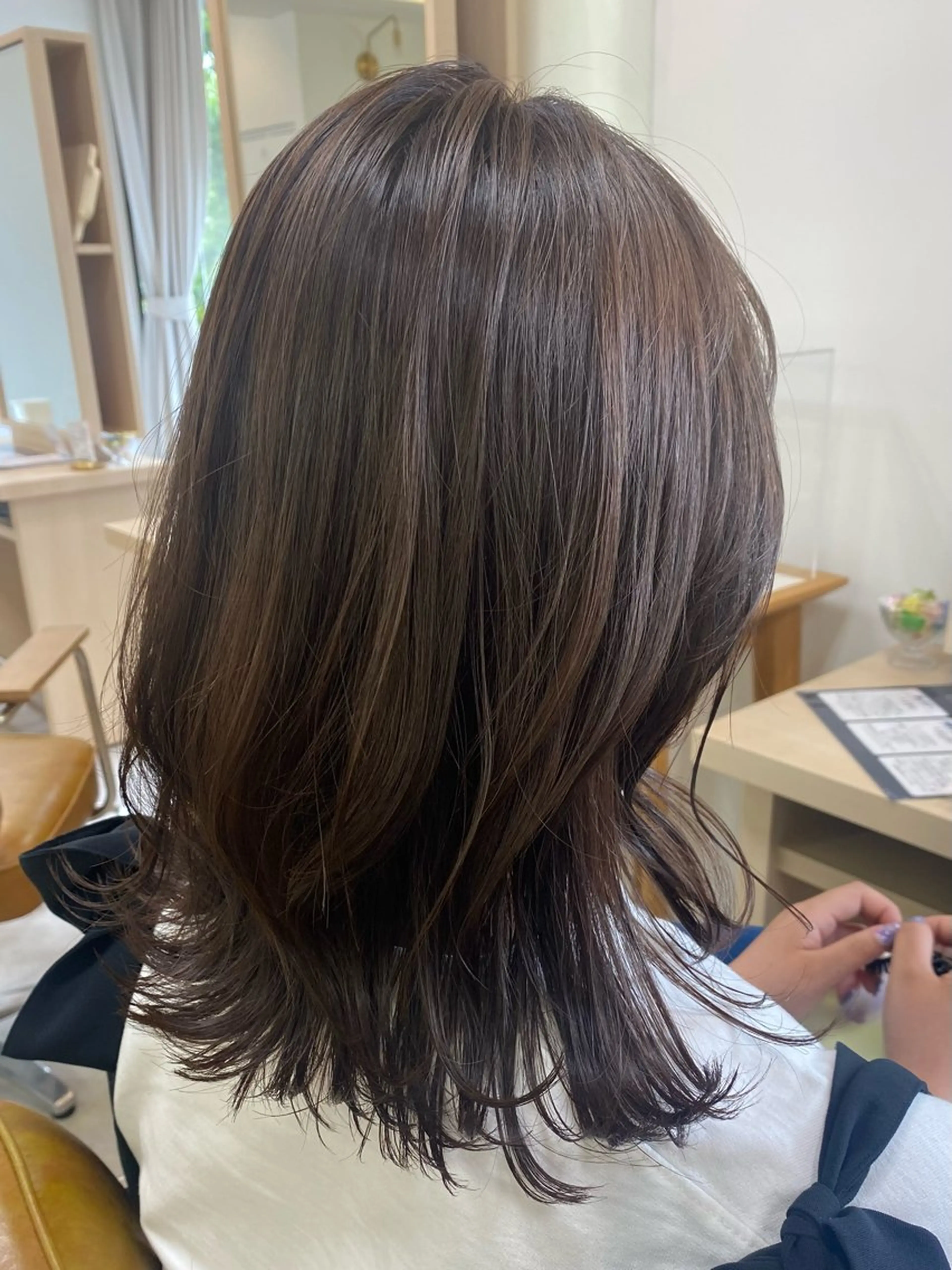 ミディアム 顔まわりカット/金山 /大園芽依のヘアスタイル