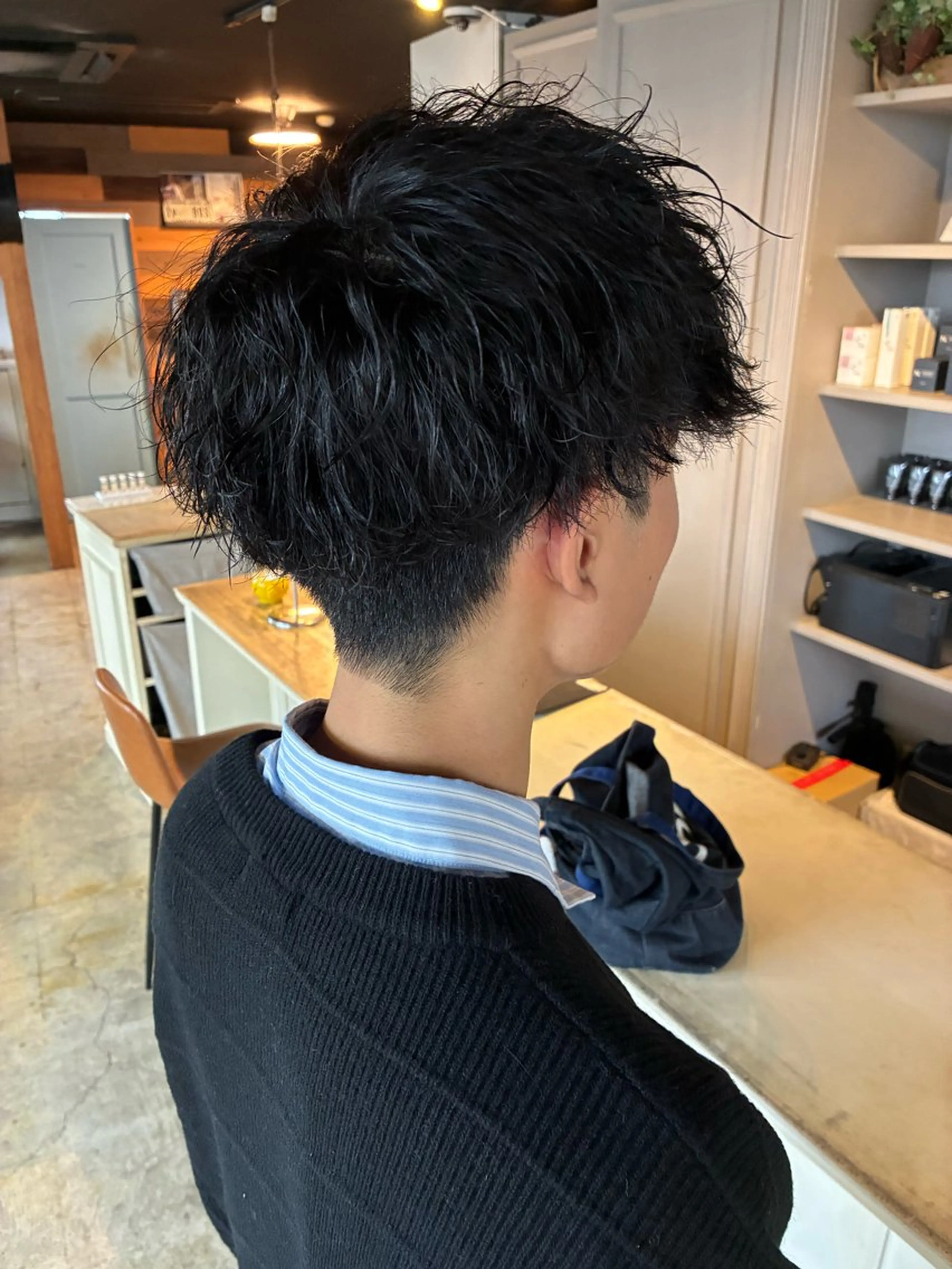 パーマ メンズ カット パーマ トリートメント 新規再来率No.1 金山/メンズパーマのヘアスタイル