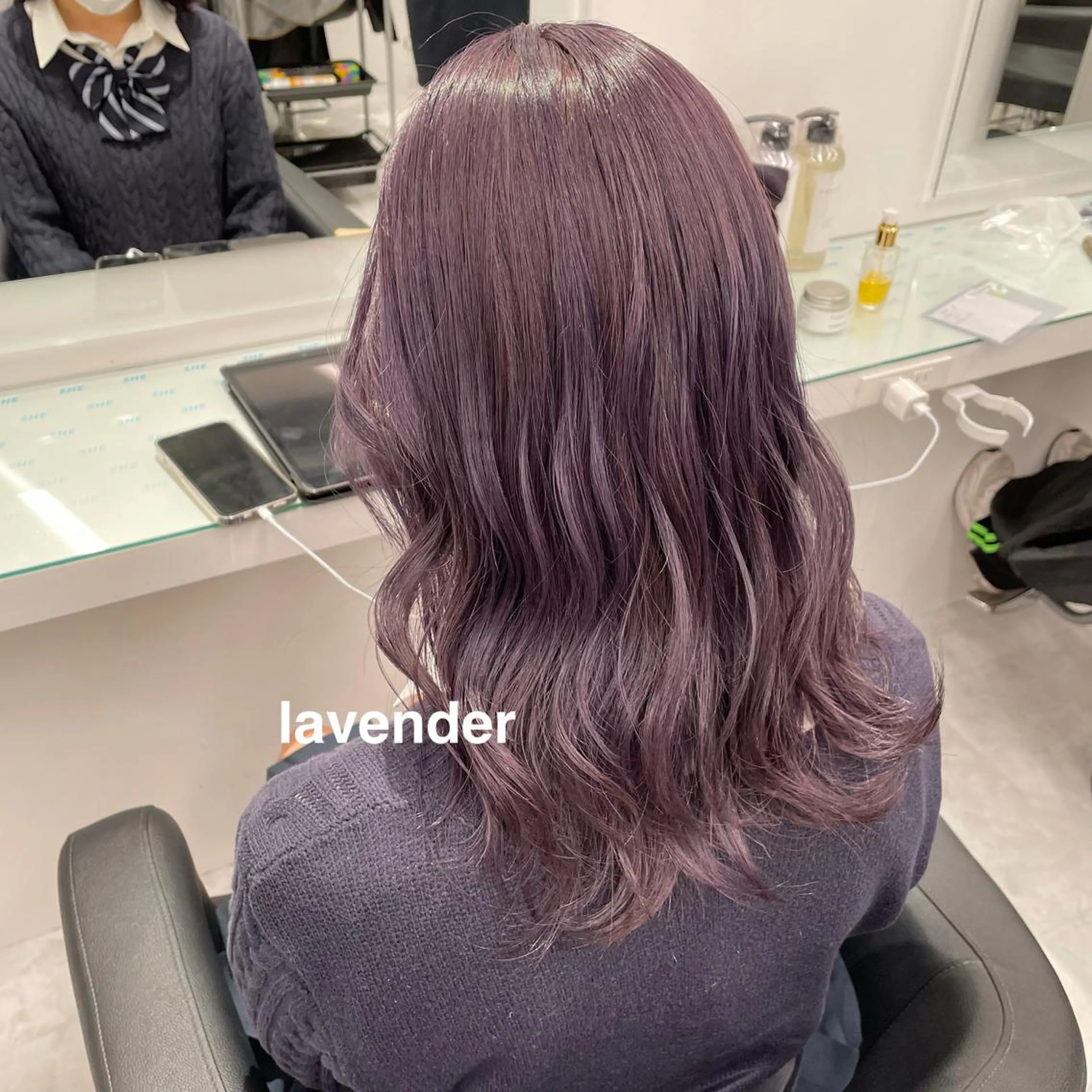 ミディアム カラー ヘアカラー トリートメント 💗🤍透明感カラー 🤍💗kanonのヘアスタイル