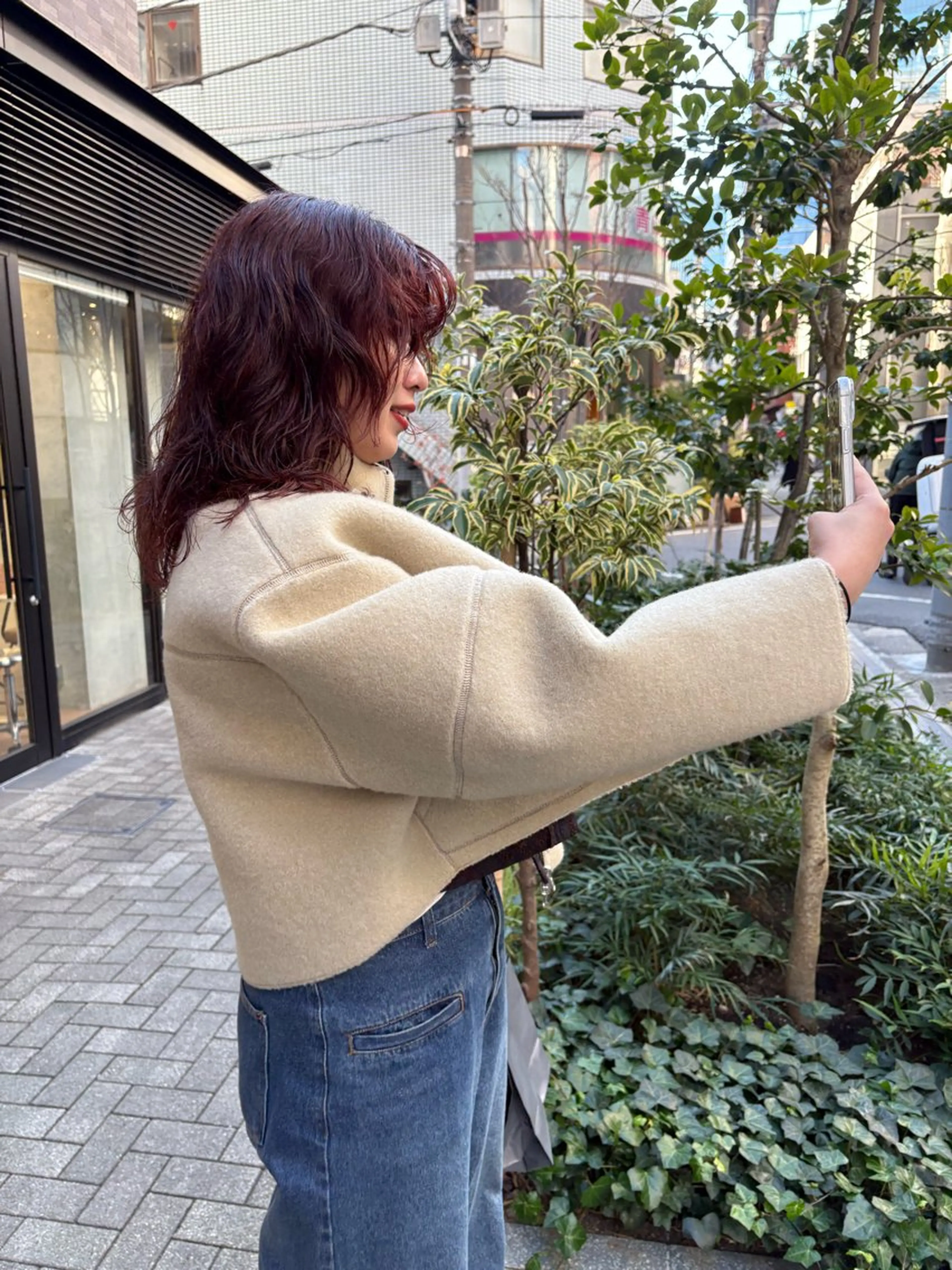 ミディアム カラー ヘアカラー トリートメント eri kinjoのヘアスタイル