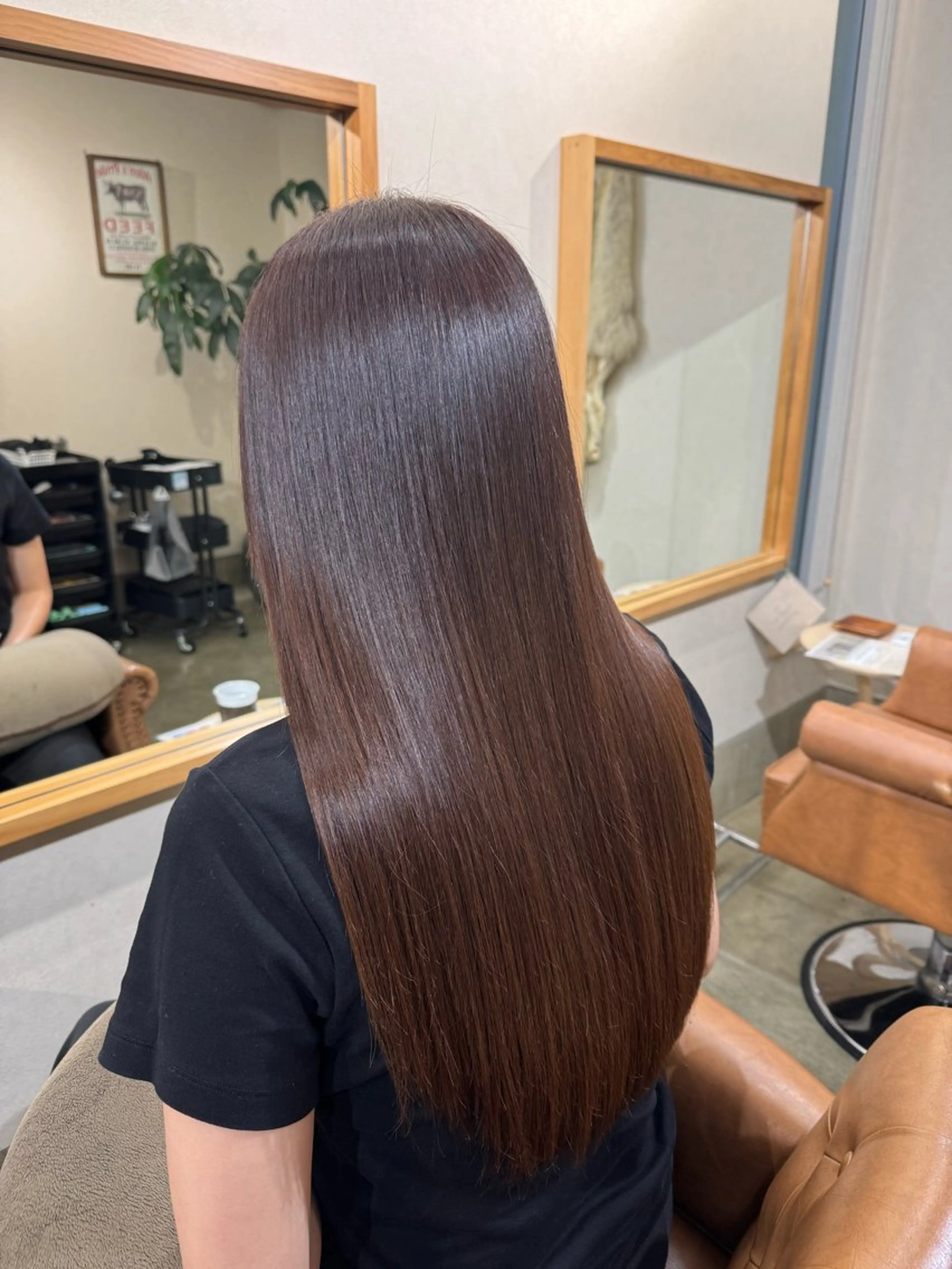 ロング 縮毛矯正 永野 いずみのヘアスタイル