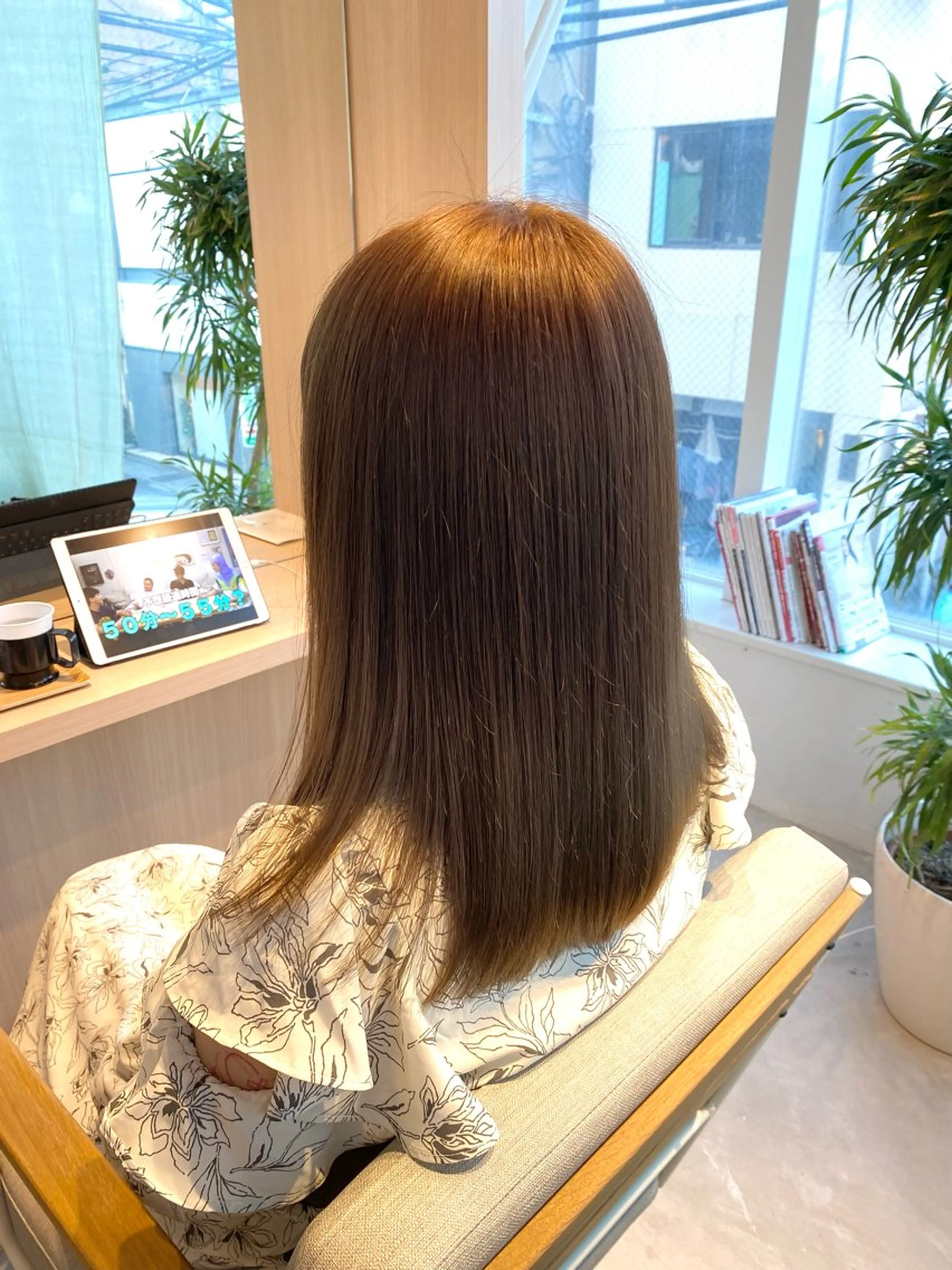 ミディアム カラー オリーブカラー トリートメント amie所属・会話少なめ/ 美髪矯正/Ruiのヘアスタイル