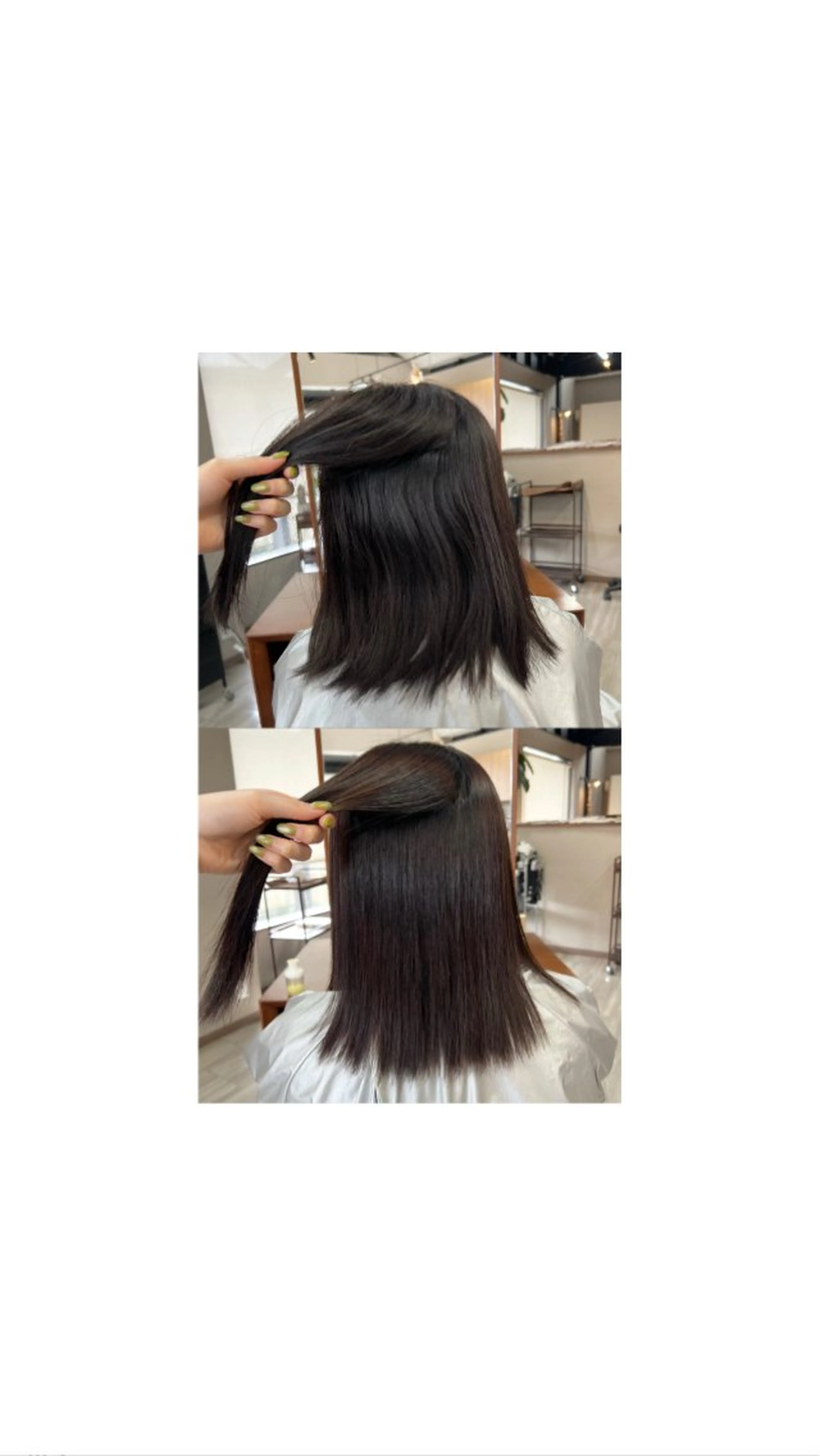 ミディアム 髪質改善 縮毛矯正 arika ミズキのヘアスタイル