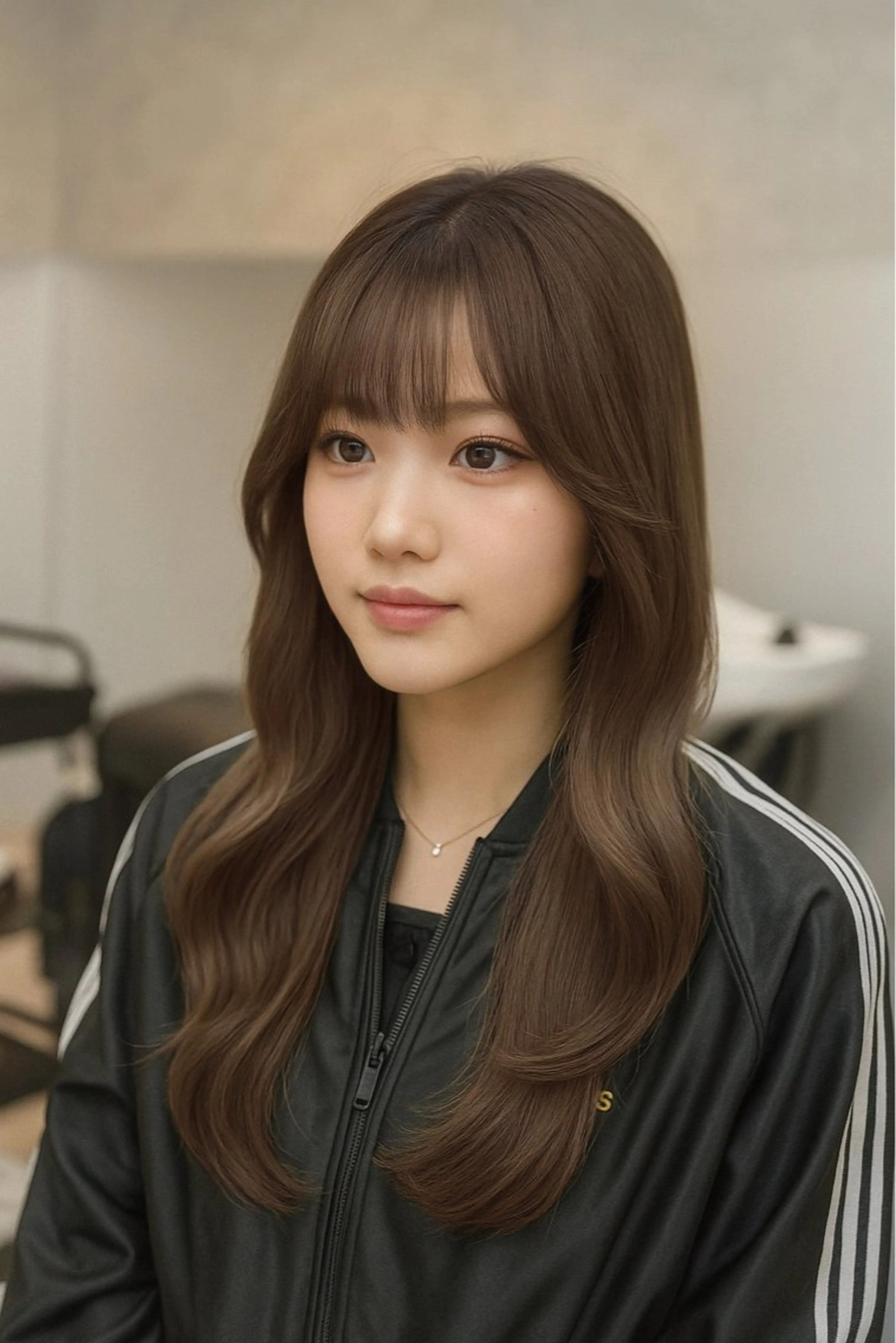 セミロング カット ヘアカラー ✨レイヤーカット✨ 顔まわり✂️鎌倉楓麻のヘアスタイル