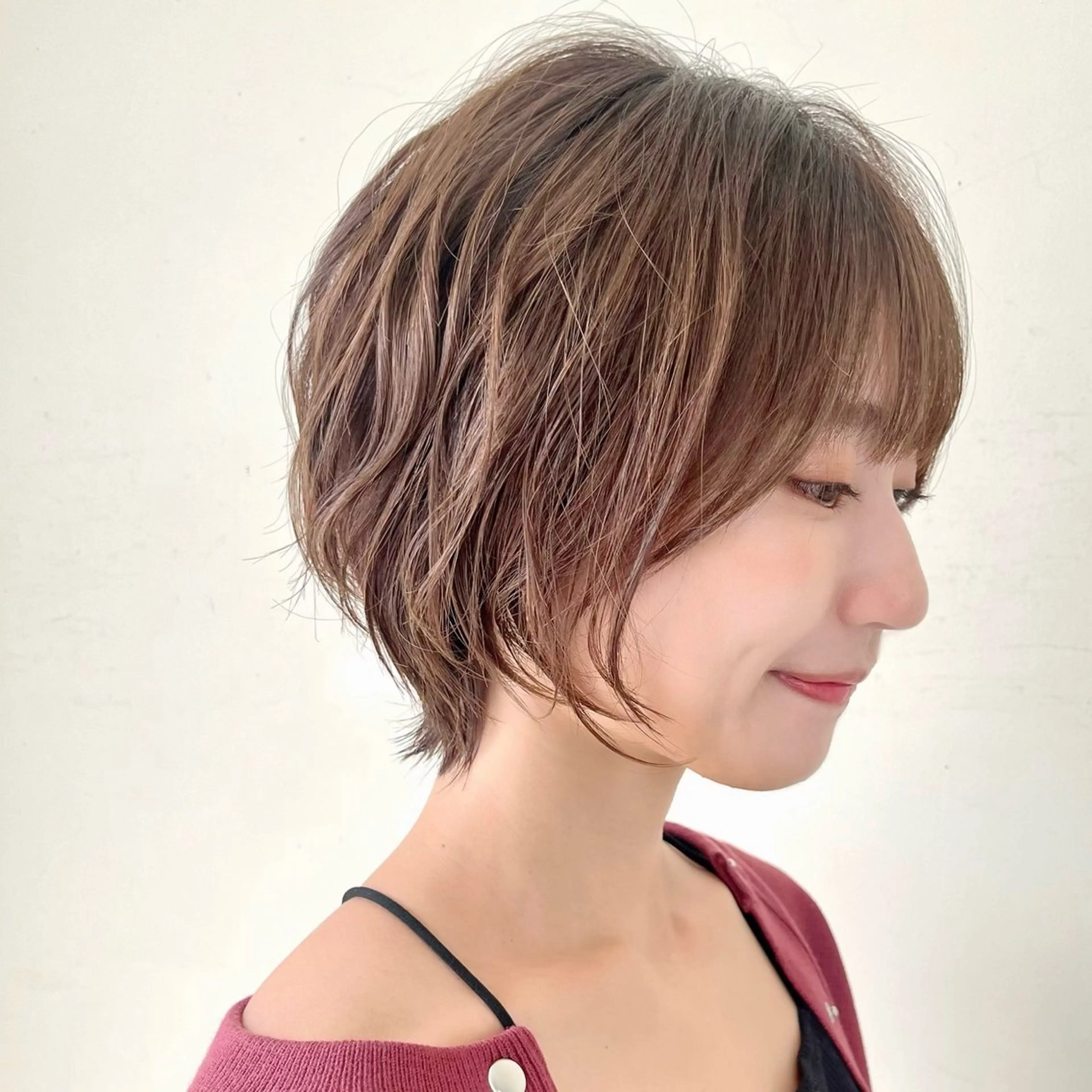 ショート カラー ミセス ショートヘア クローバー八木店所属・白髪ぼかし/ショート 福原ないとのヘアスタイル