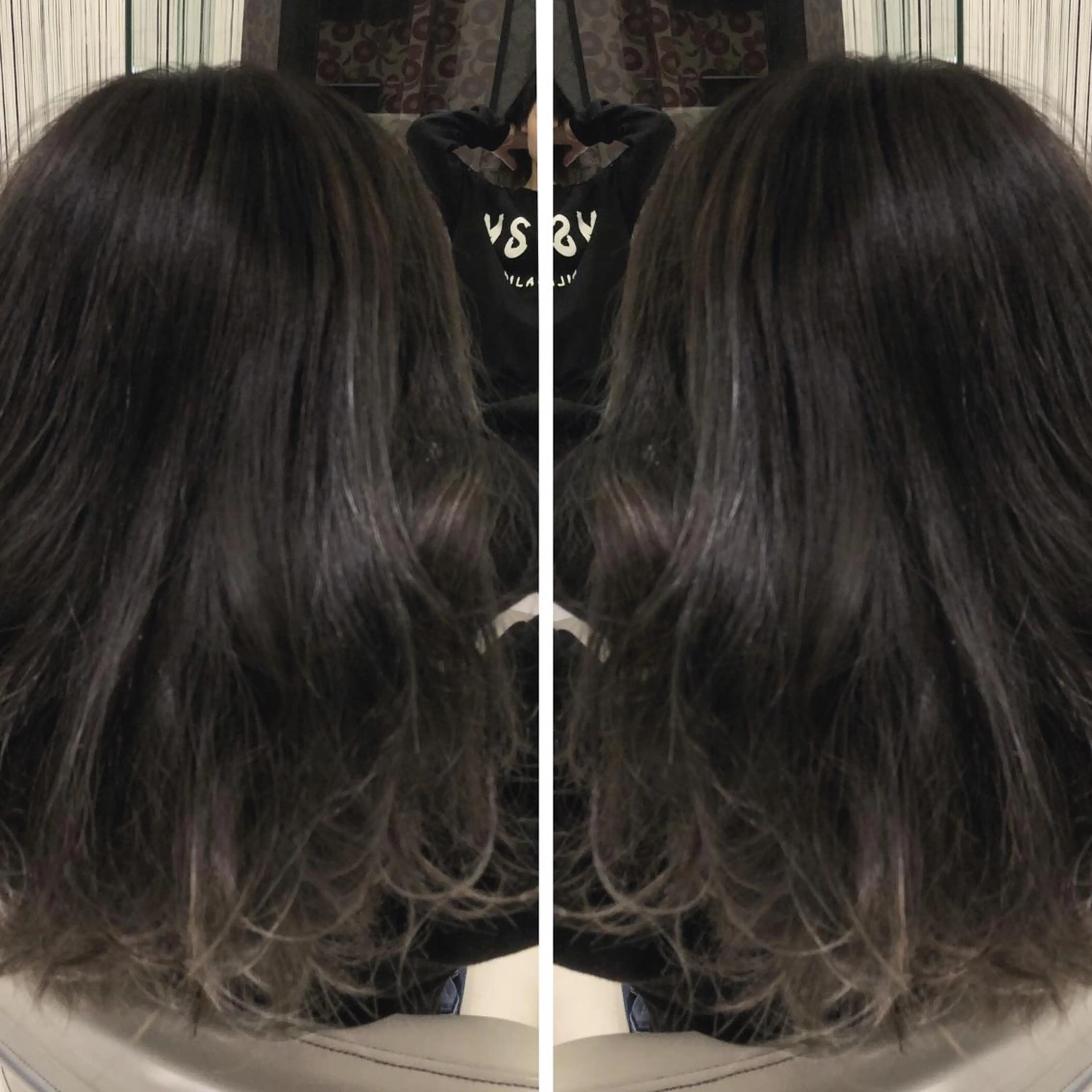 ミディアム カラー 畑山 紗耶佳のヘアスタイル